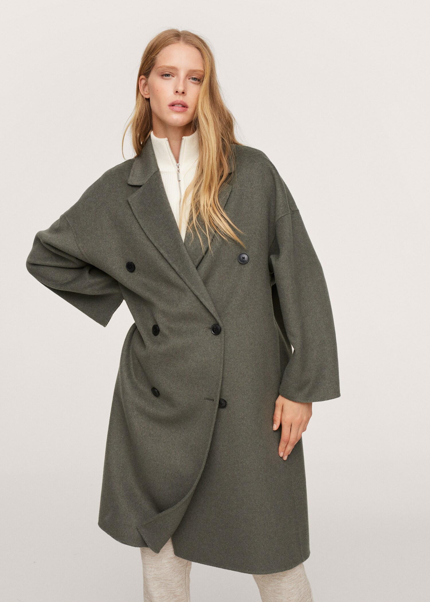 Handmade wool coat - Medium plane