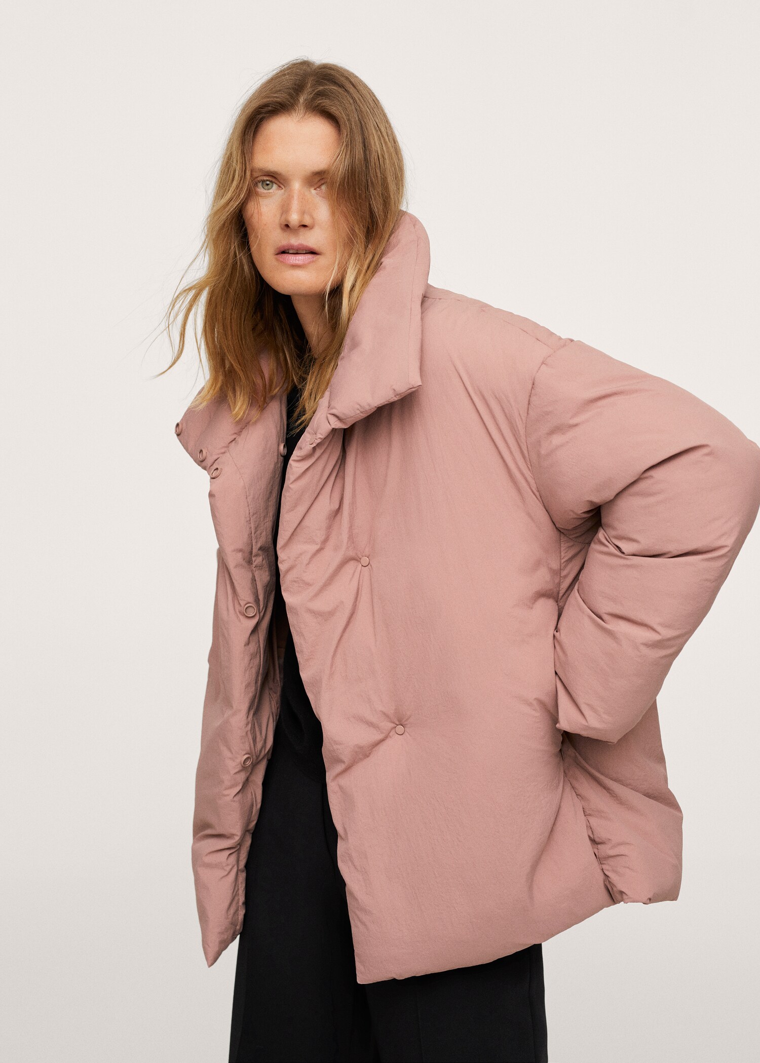 Prošívaný anorak s vysokým límcem - Detail zboží 1