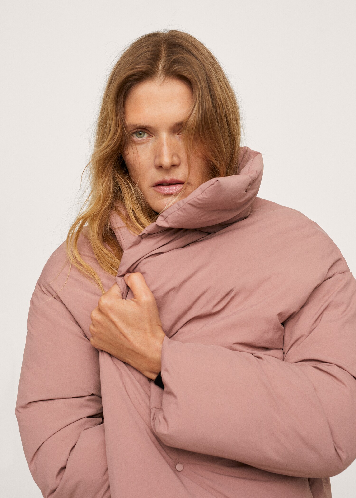 Prošívaný anorak s vysokým límcem - Detail zboží 2