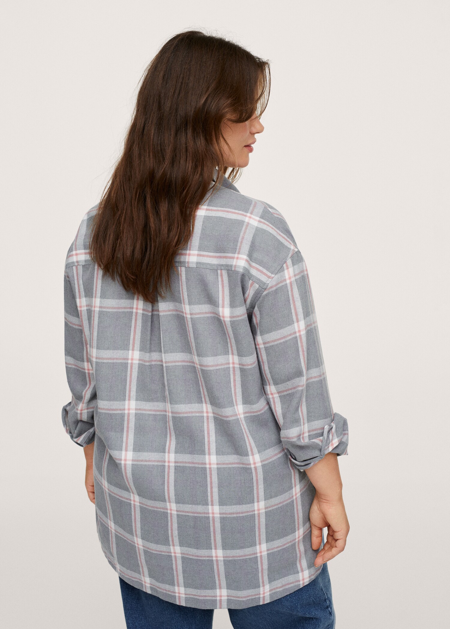 Camisa cuadros bolsillos - Reverso del artículo