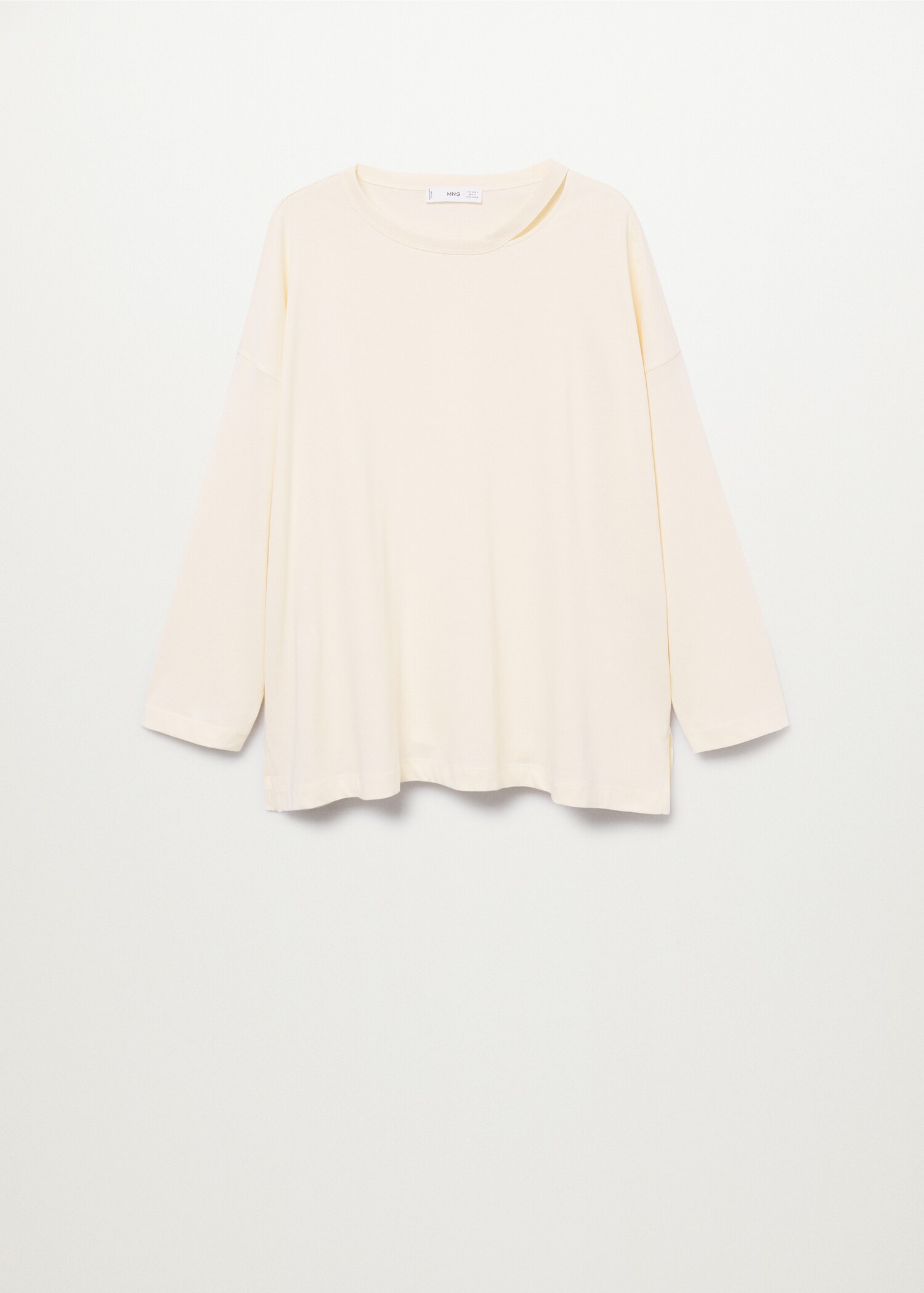 Oversized long-sleeved t-shirt - Article without model