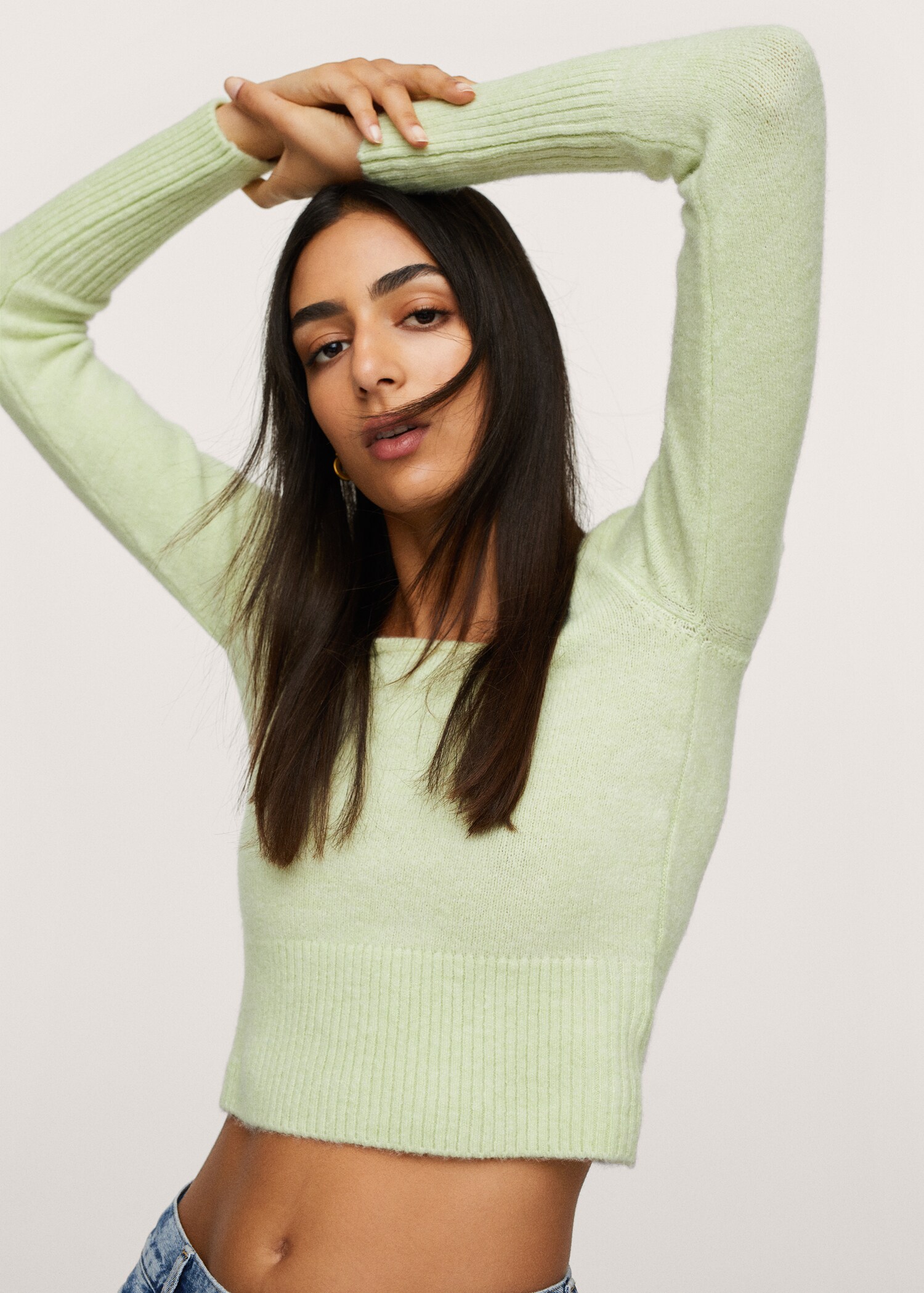 Textured knit sweater - Details of the article 1