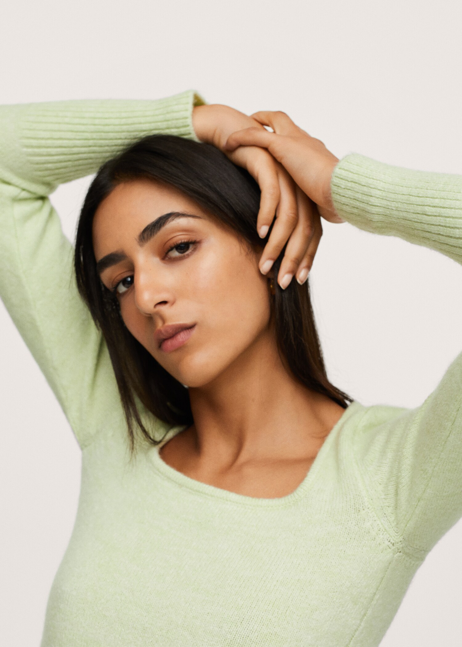 Textured knit sweater - Details of the article 2