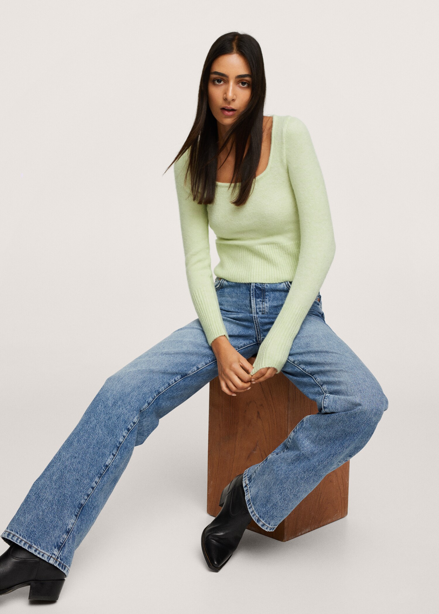 Textured knit sweater - Details of the article 3