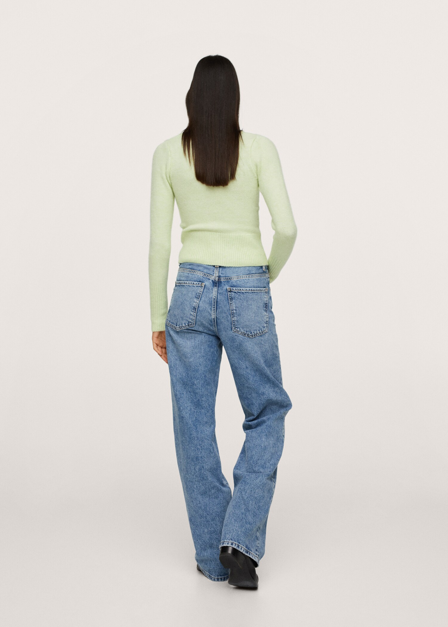 Textured knit sweater - Reverse of the article