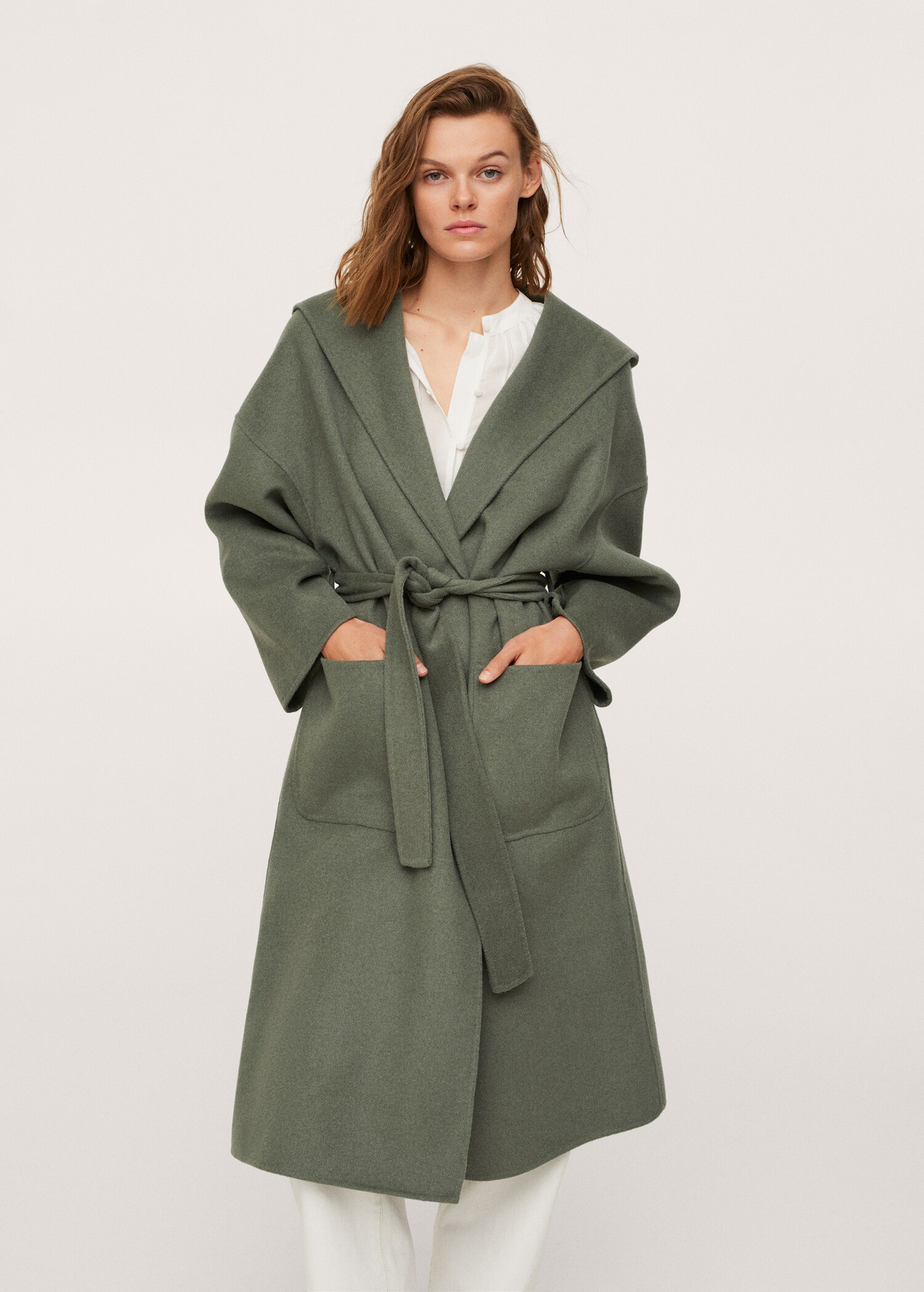 Oversized wollen jas - Middenvlak