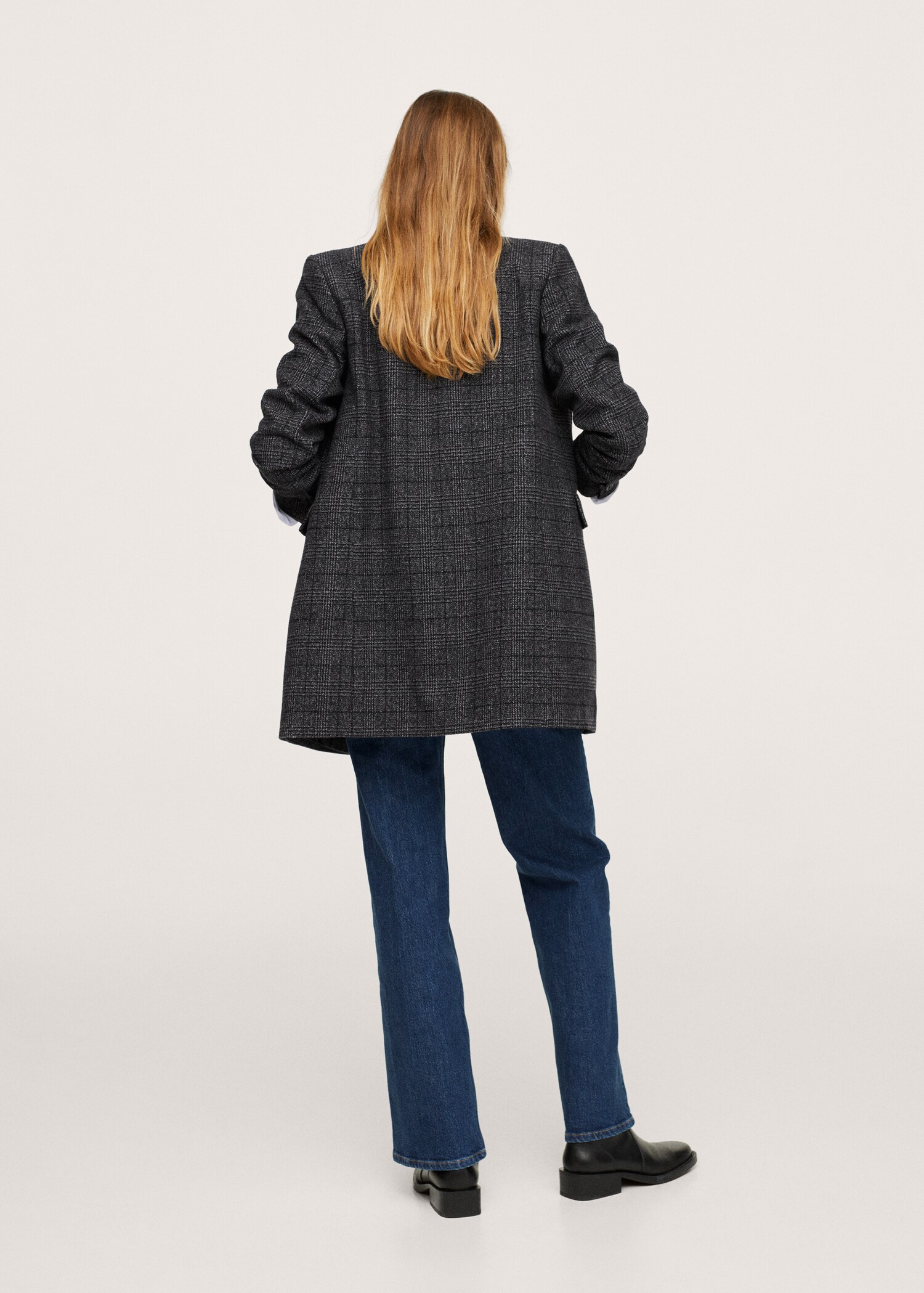 Wool double-breasted coat - Reverse of the article