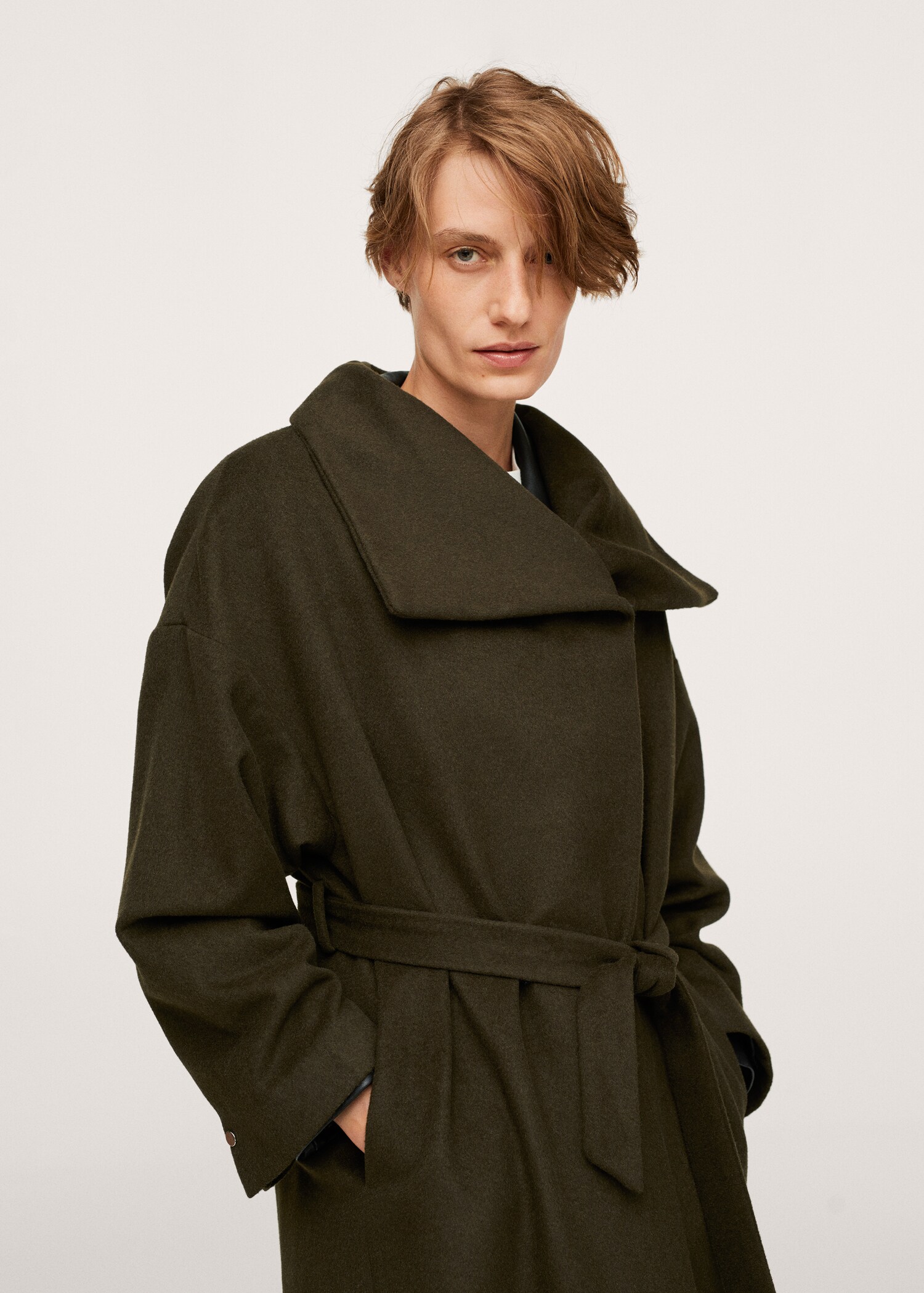 Vlněný kabát oversize - Detail zboží 1