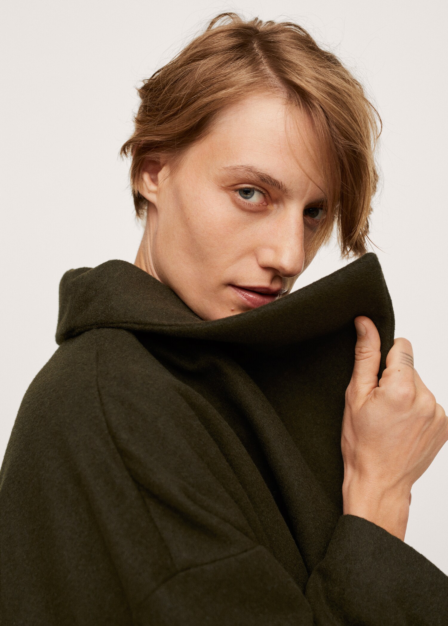 Vlněný kabát oversize - Detail zboží 2