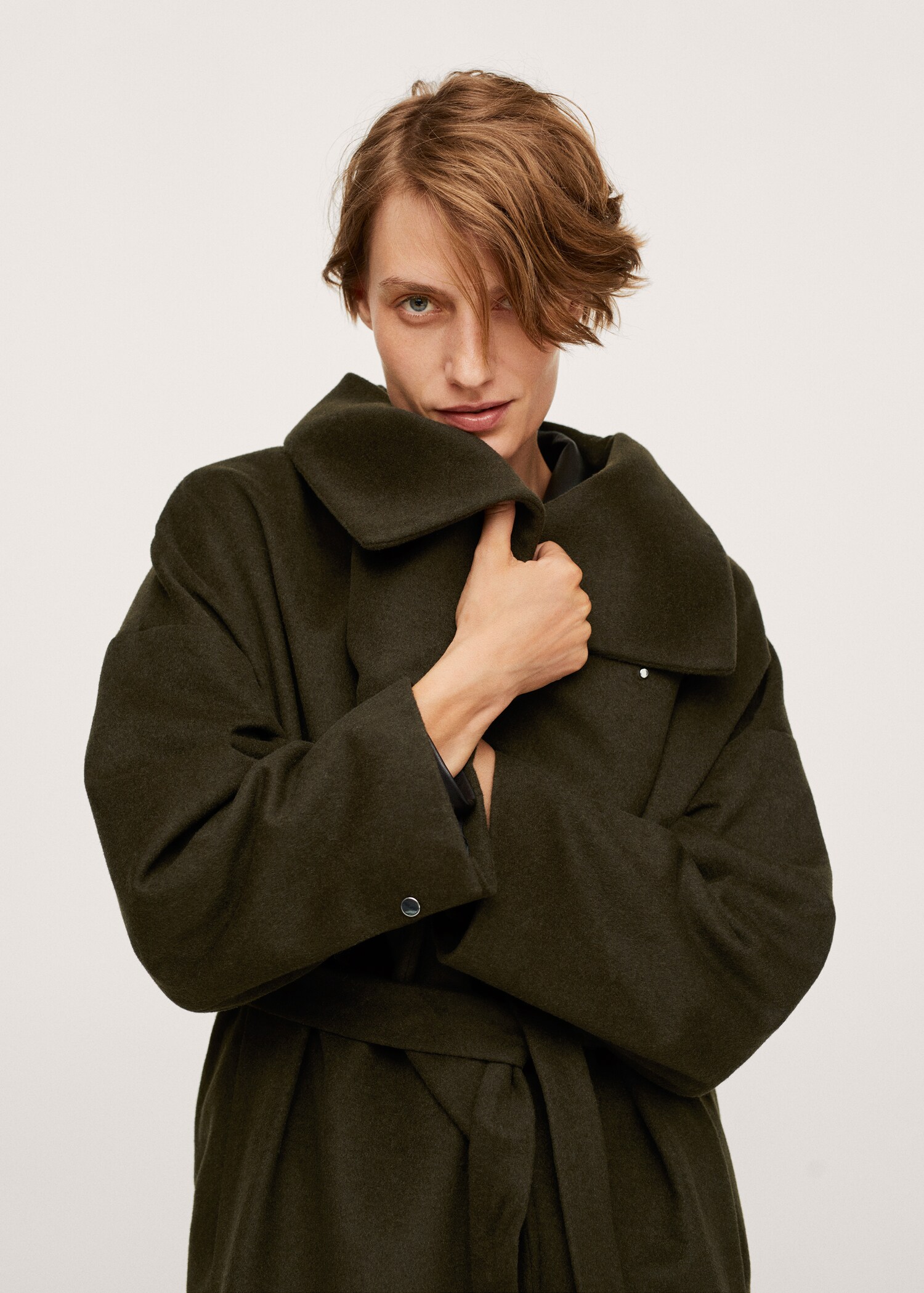 Vlněný kabát oversize - Detail zboží 4