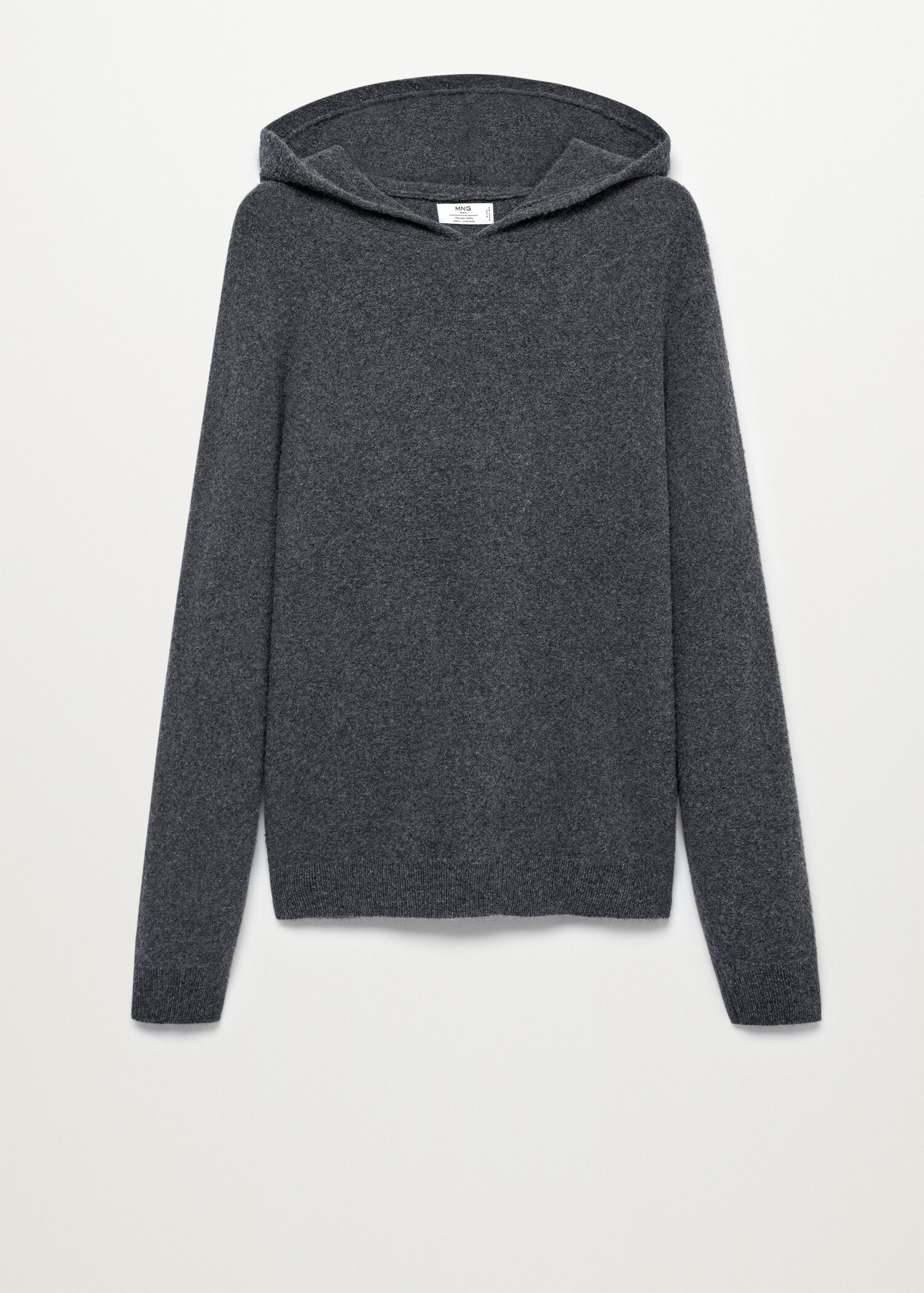 Vlněný svetr buklé s kapucí - Zboží bez modelu