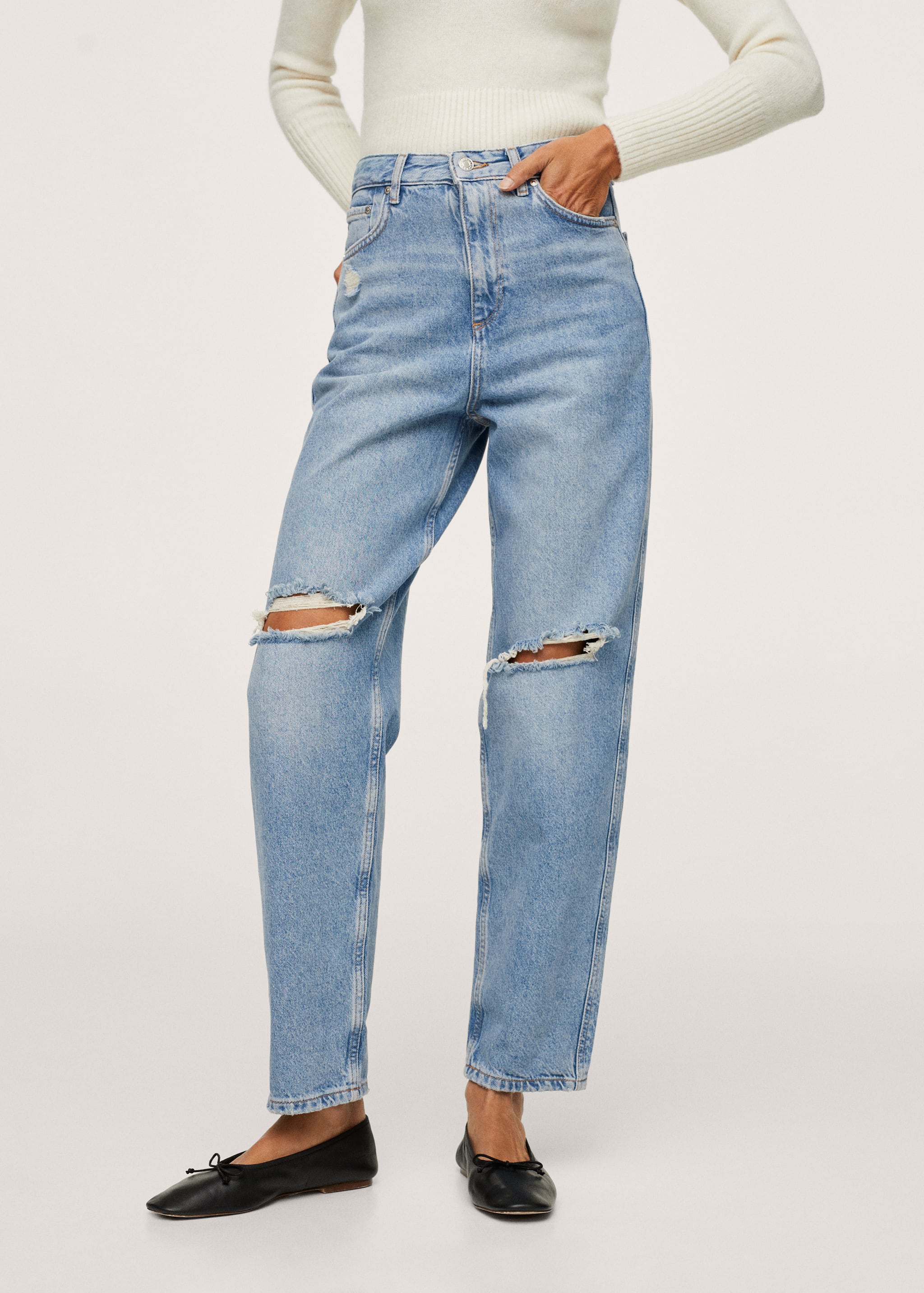 High-rise tapered jeans - Medium plane