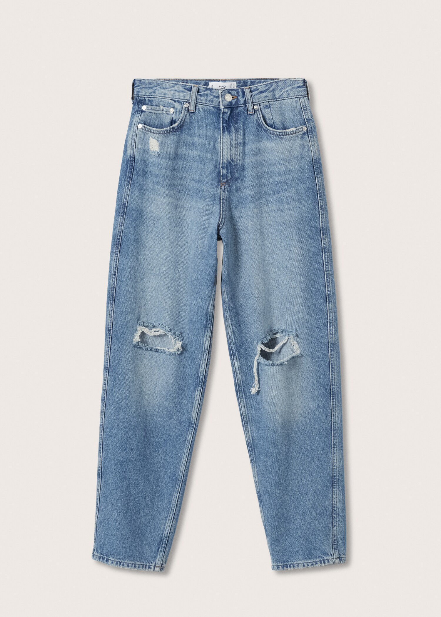 Džíny tapered fit s vysokým pasem - Zboží bez modelu
