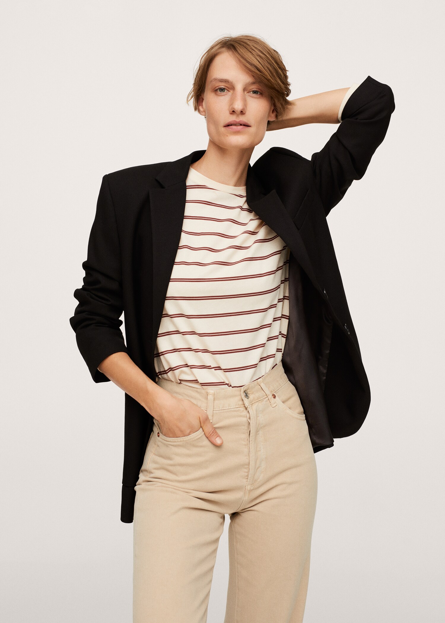 High waist straight jeans - Details of the article 1