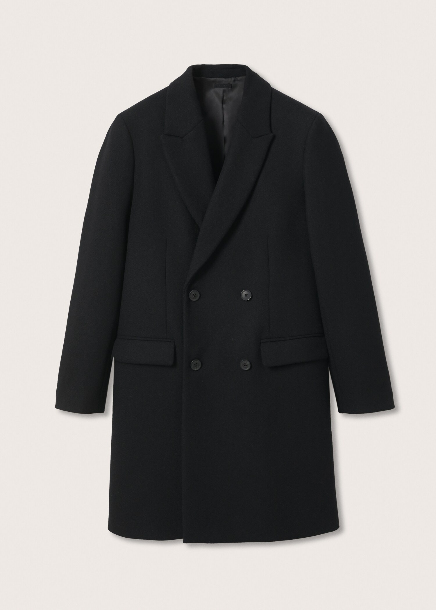 Dlouhý vlněný kabát - Zboží bez modelu