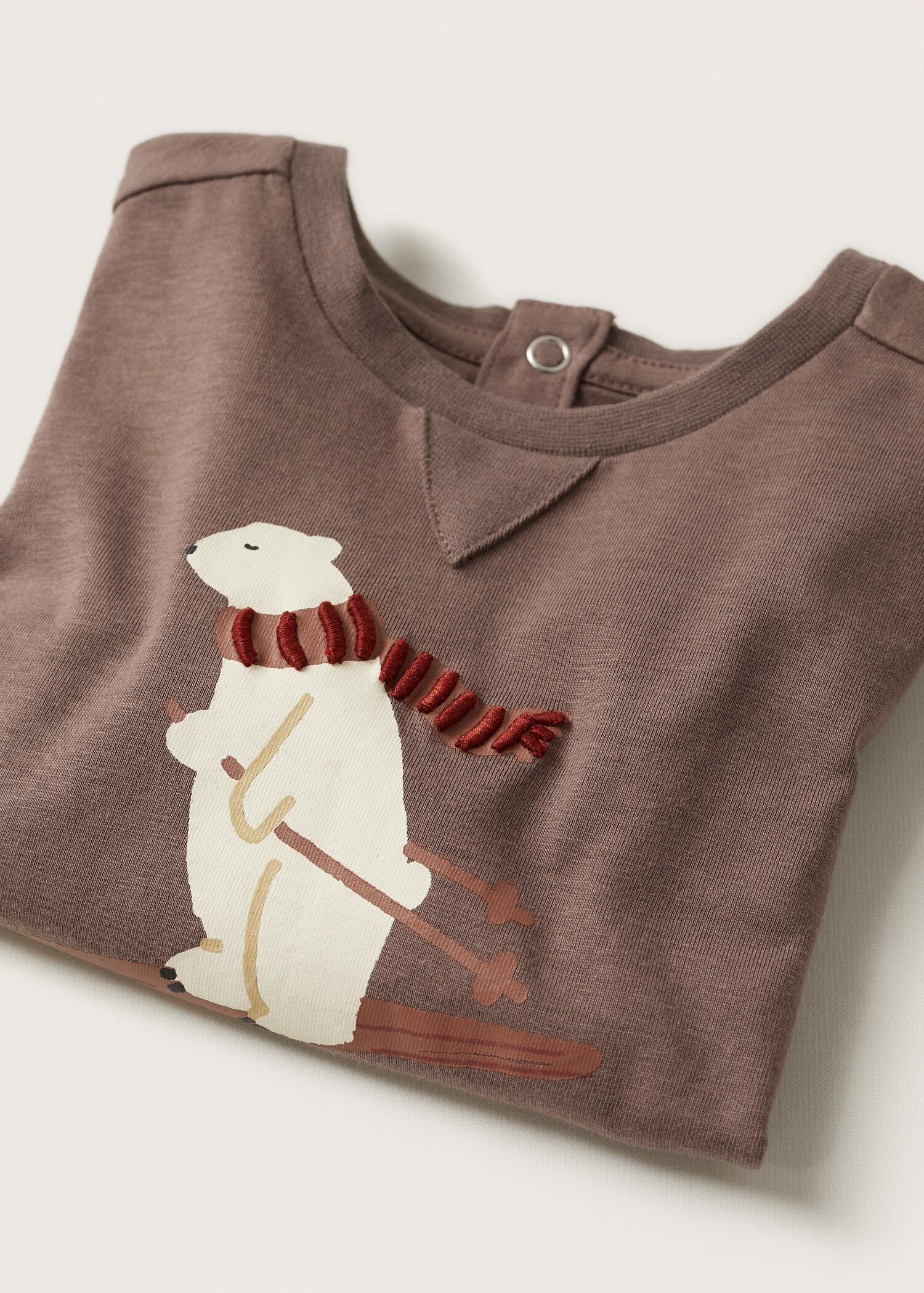 Camiseta manga larga estampada - Detalle del artículo 8