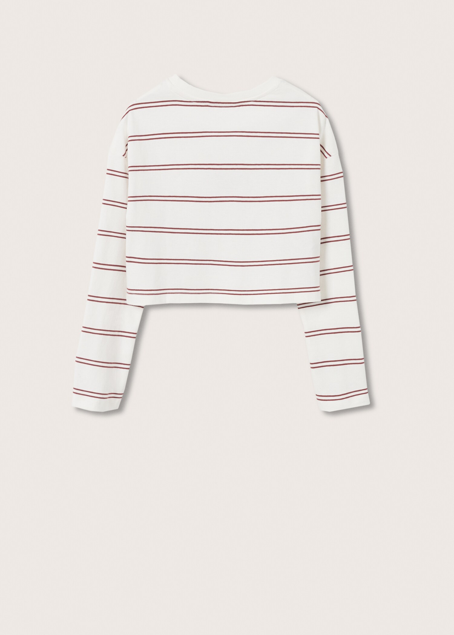 Camiseta manga larga rayas - Reverso del artículo