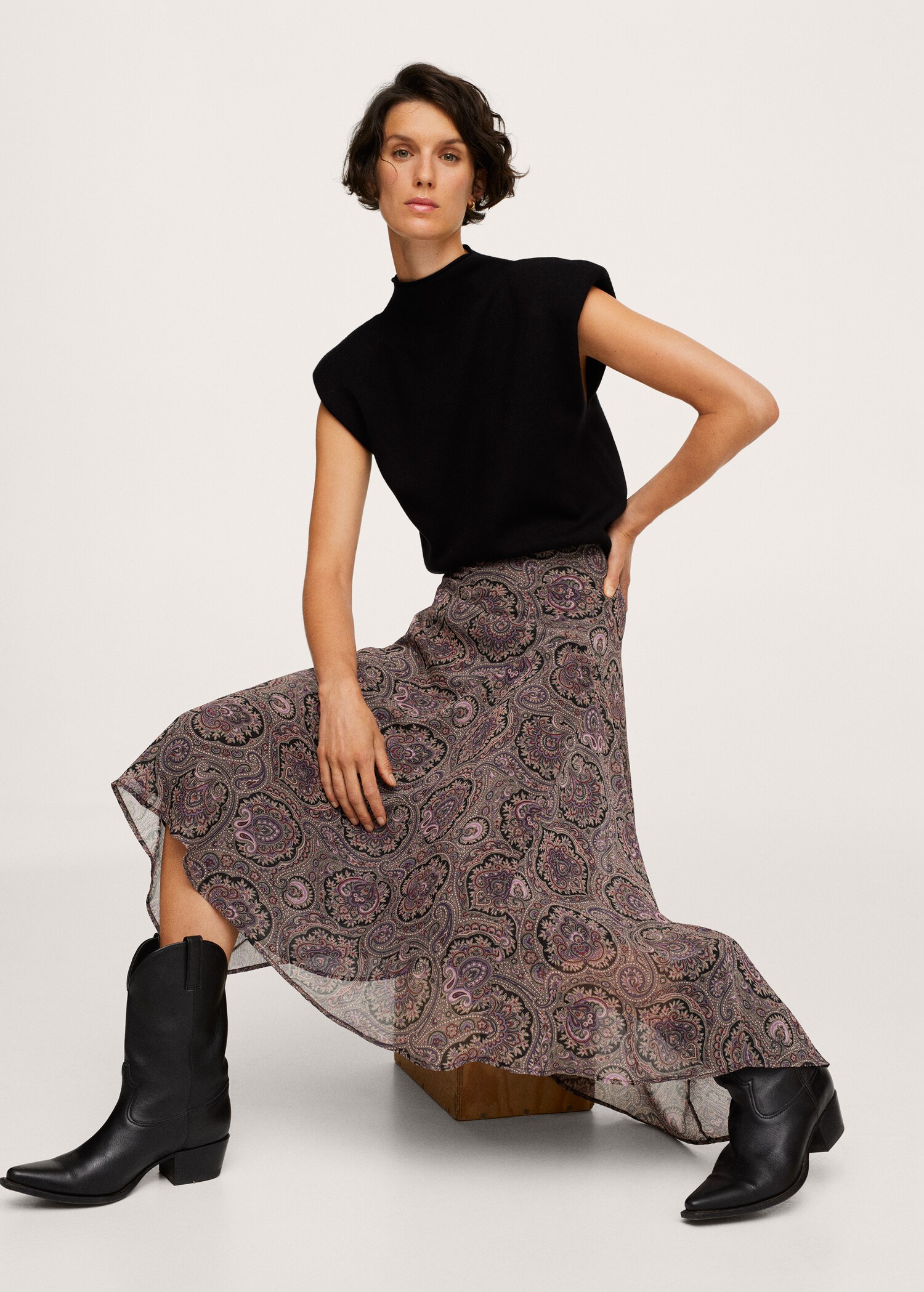 Fluid midi skirt - Details of the article 2