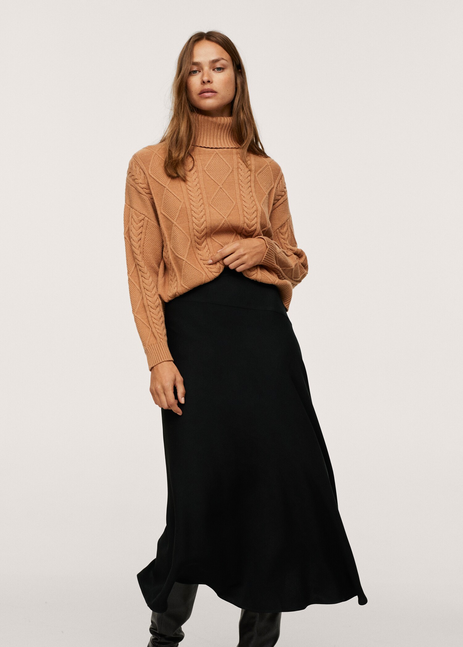 Fluid midi skirt - Medium plane