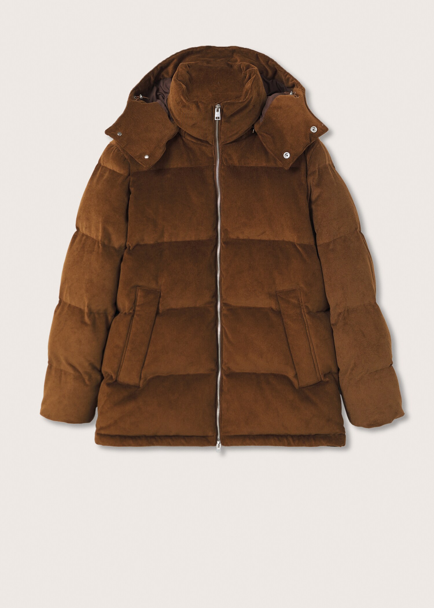 Hood corduroy anorak - Article without model