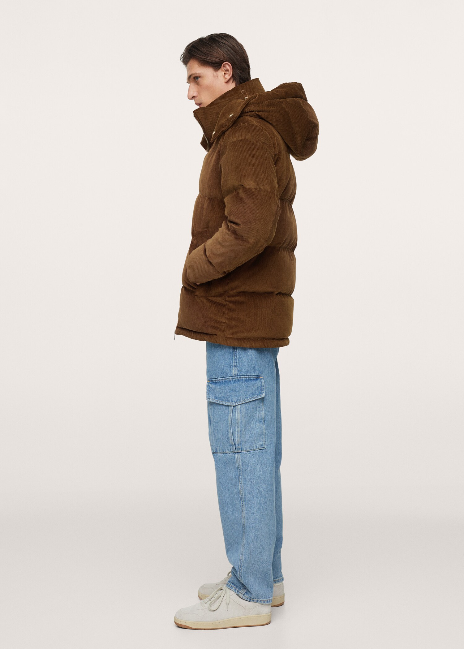 Hood corduroy anorak - Details of the article 2