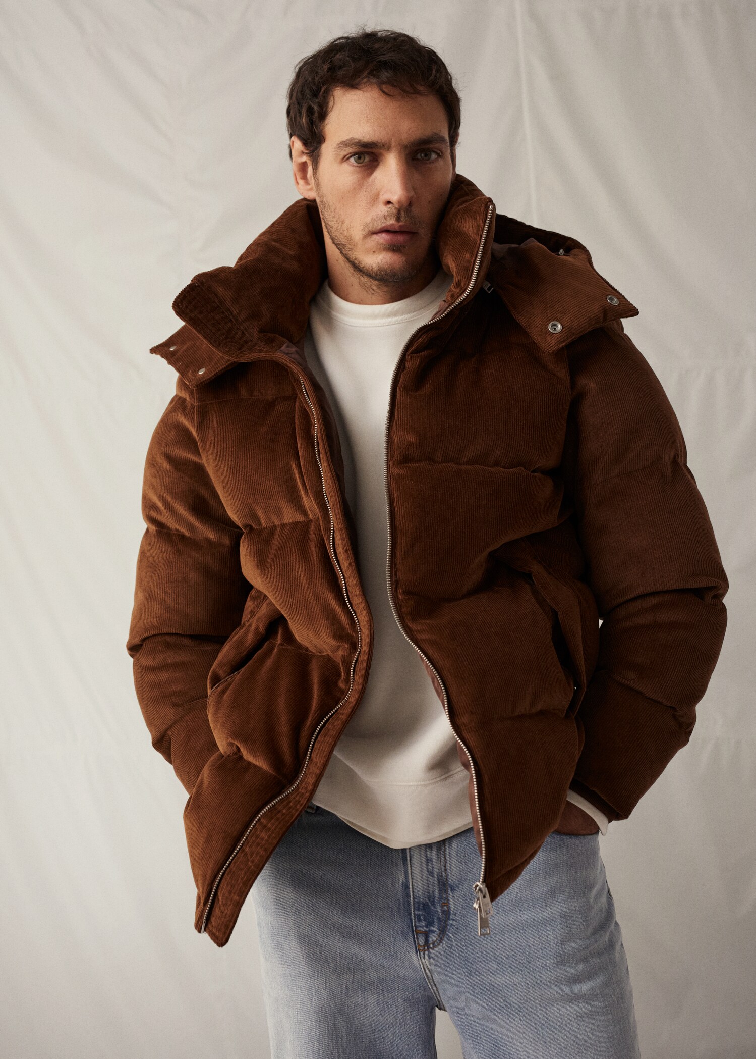 Hood corduroy anorak - Details of the article 5