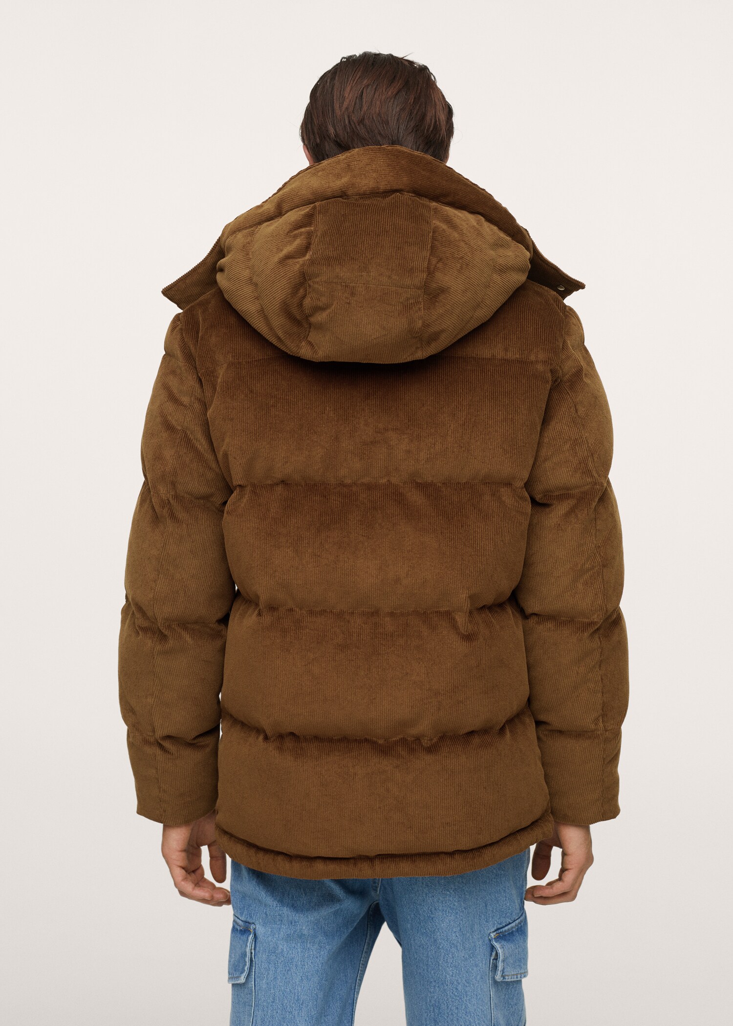 Hood corduroy anorak - Reverse of the article