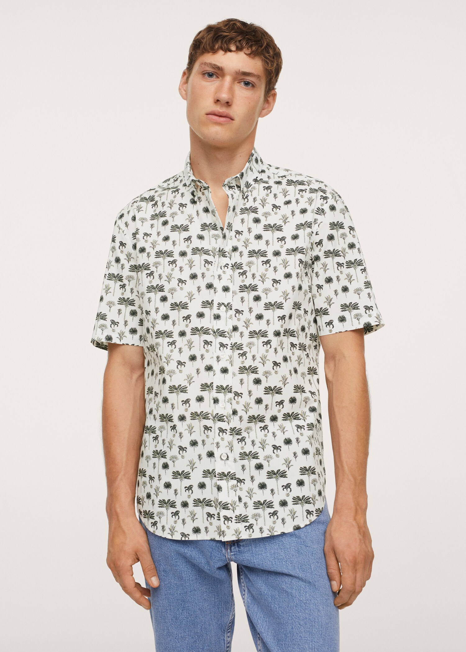 Palm print shirt - Medium plane