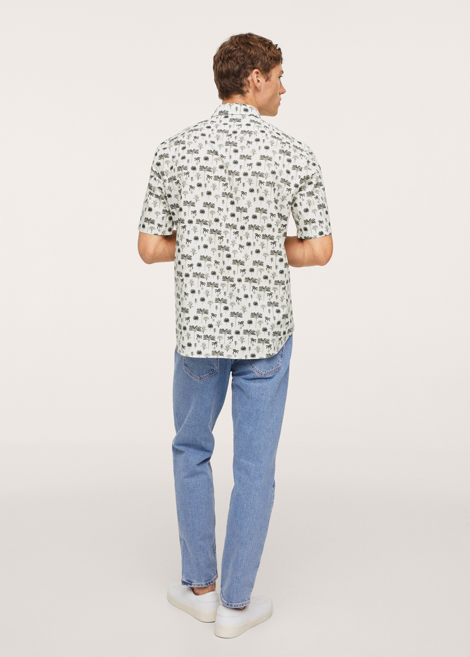 Palm print shirt - Reverse of the article