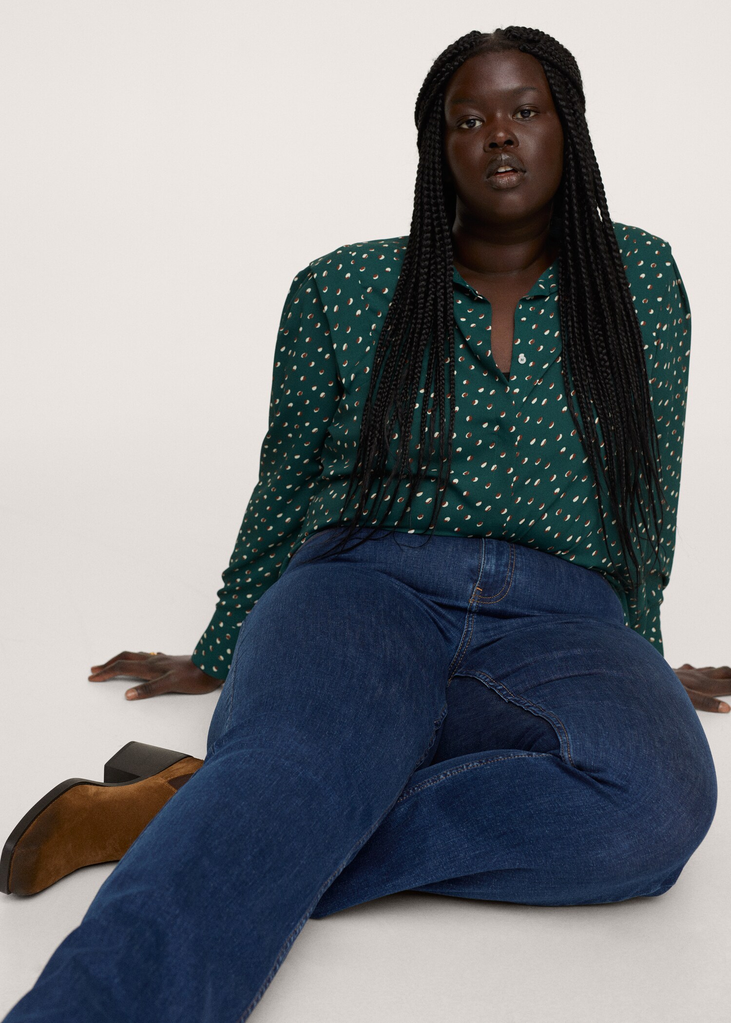 Blusa fluida estampada - Detalle del artículo 3