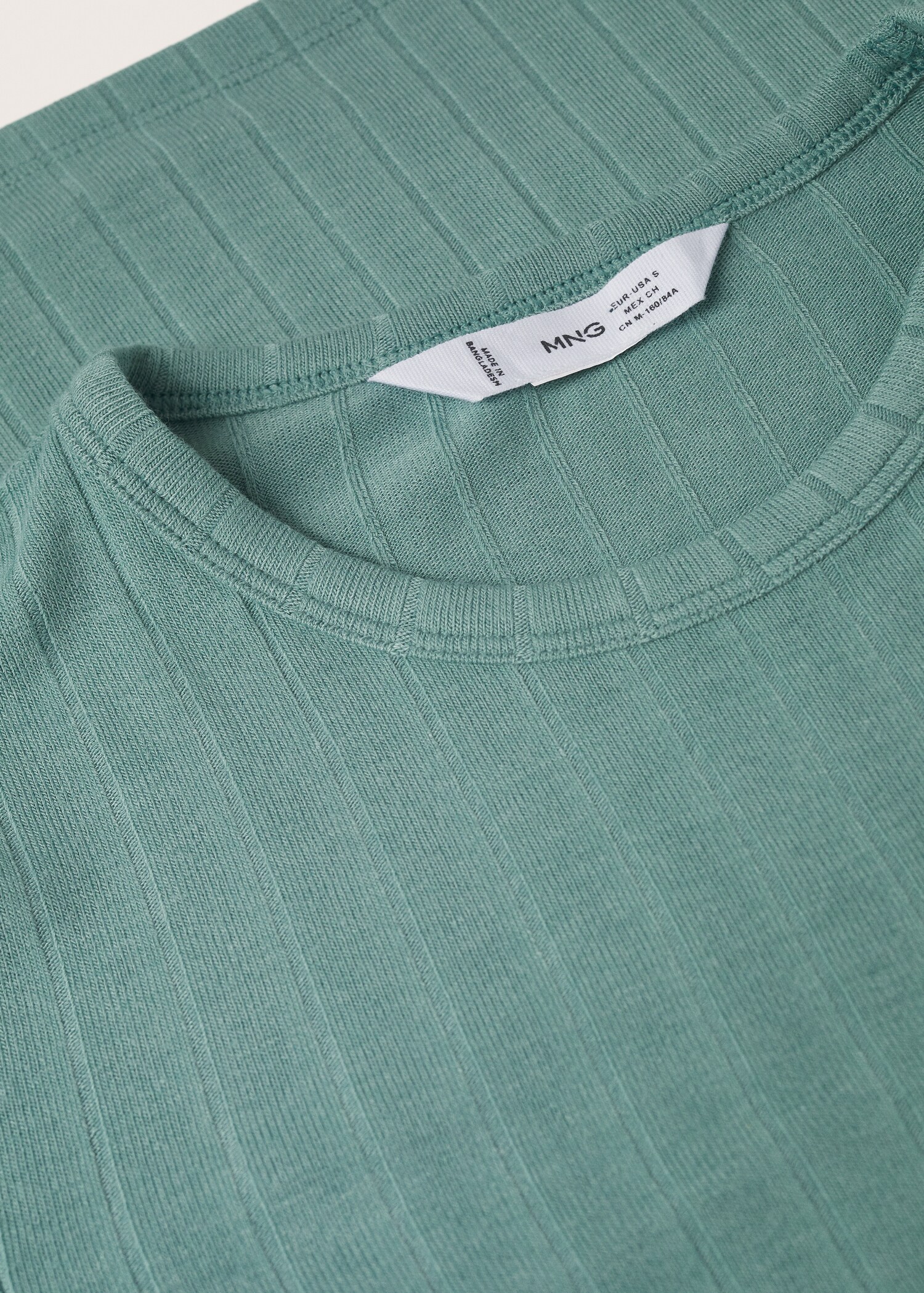 Camiseta manga larga canalé - Detalle del artículo 8