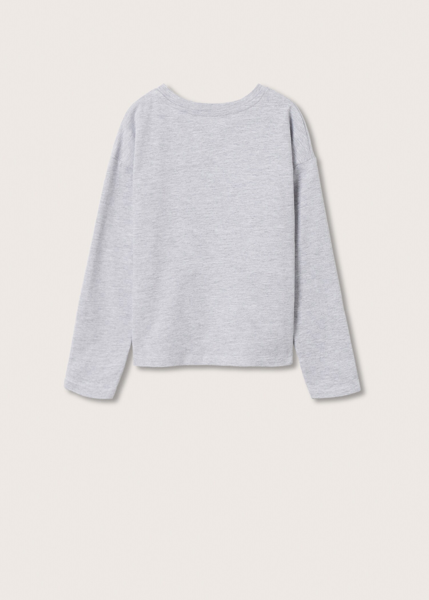 Camiseta manga larga mensaje - Reverso del artículo