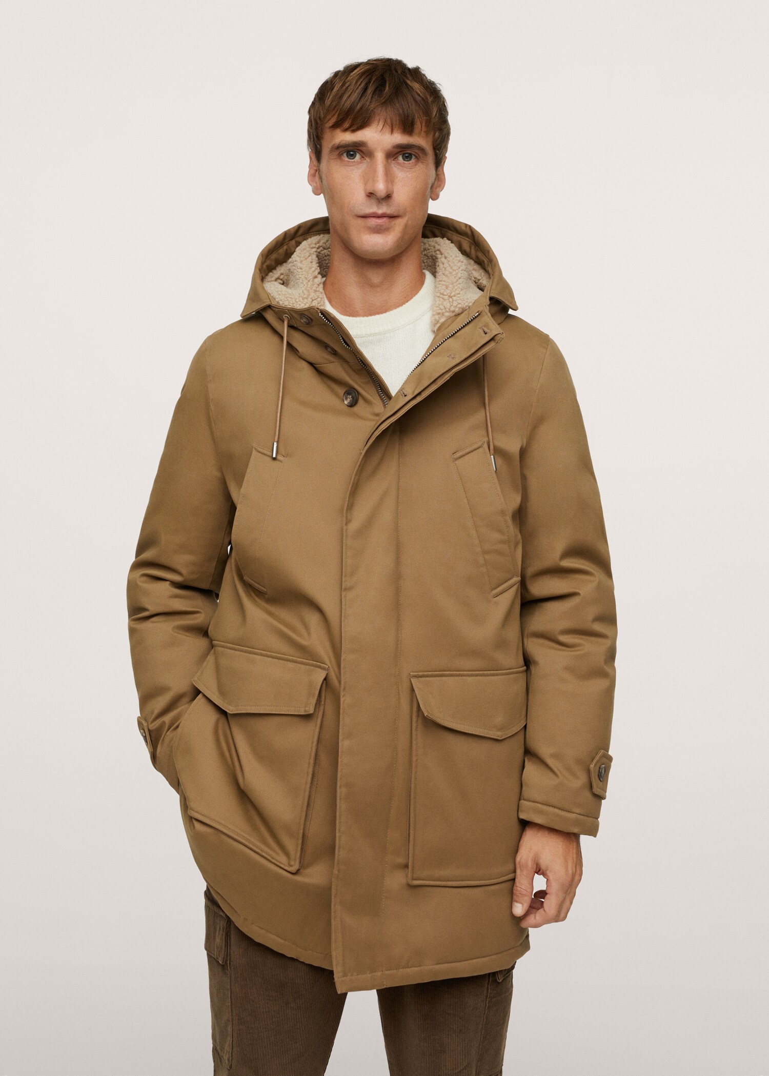 Gesteppter Multitaschen-Parka - Mittlere Ansicht