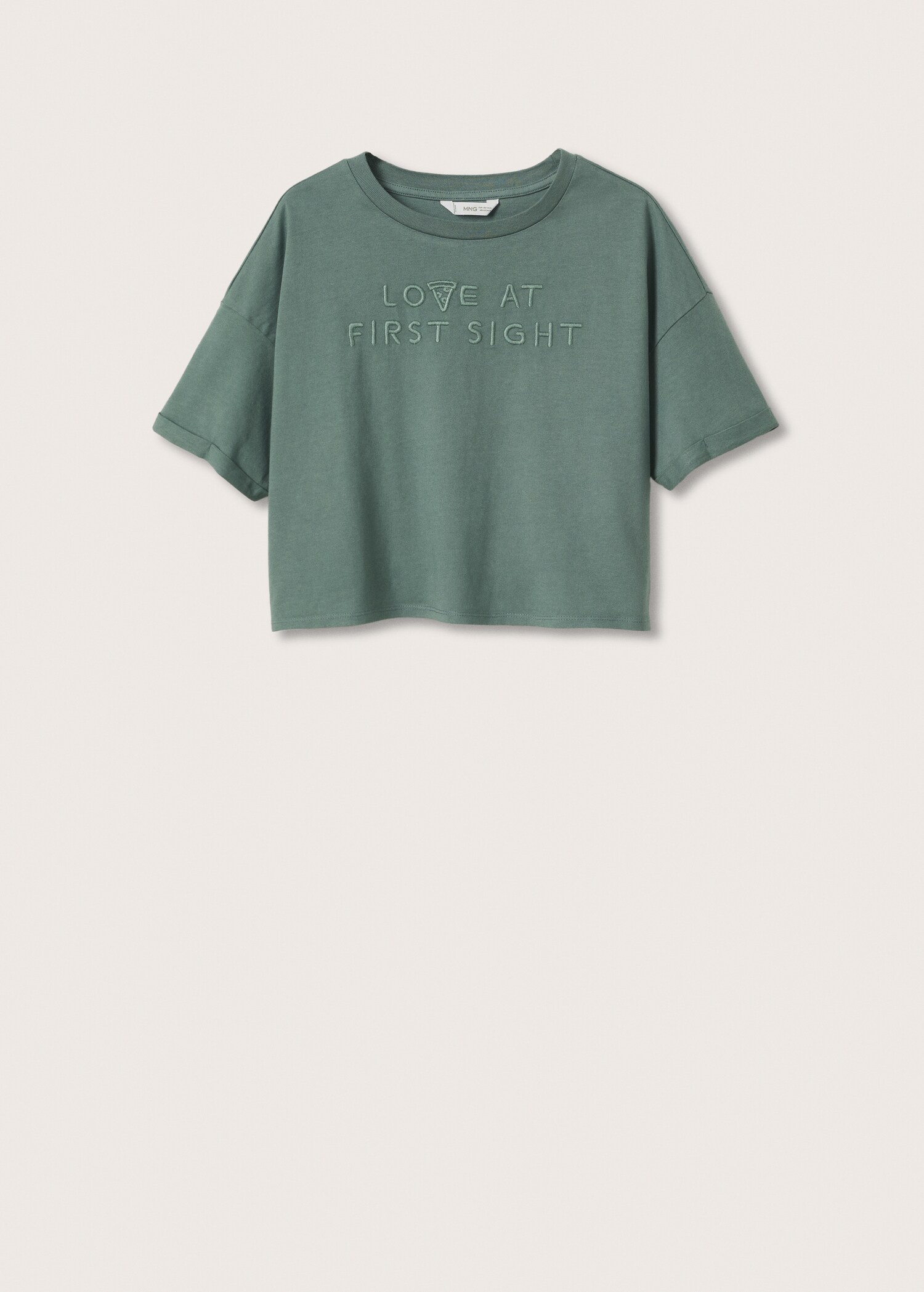 Tričko oversize s nápisem - Zboží bez modelu
