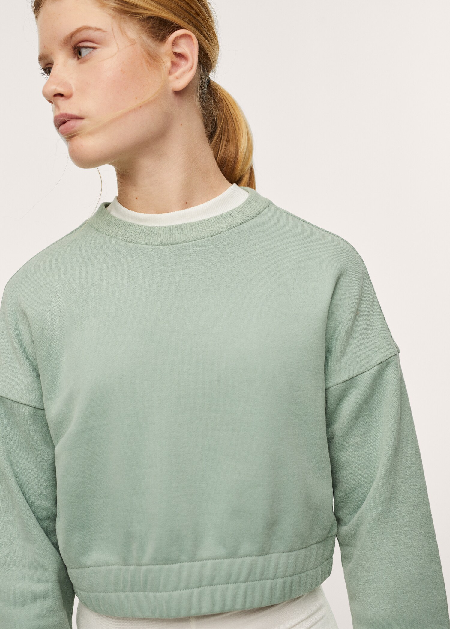 Oversize  crop sweatshirt - Medium plane
