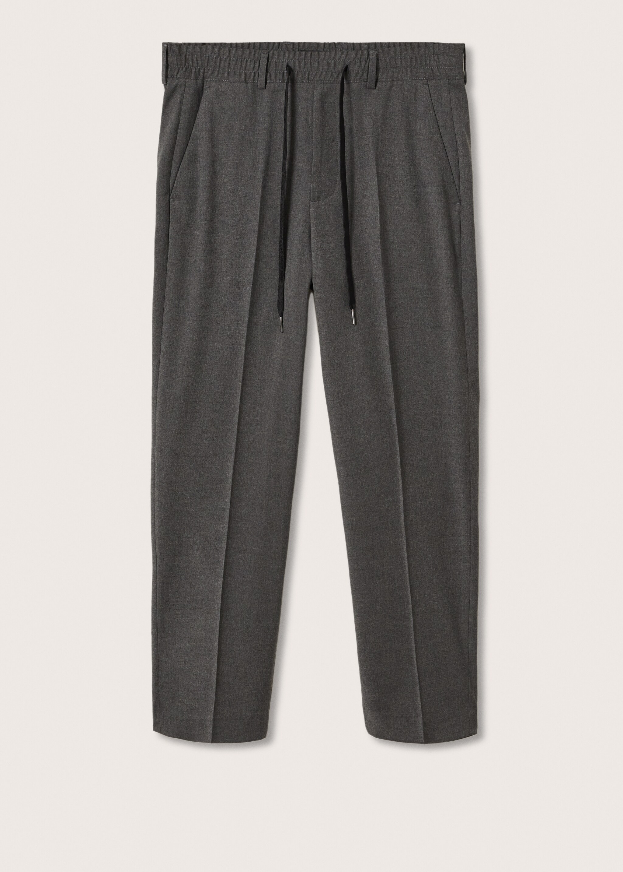 Slim-fit suit trousers with elastic waist - Article without model