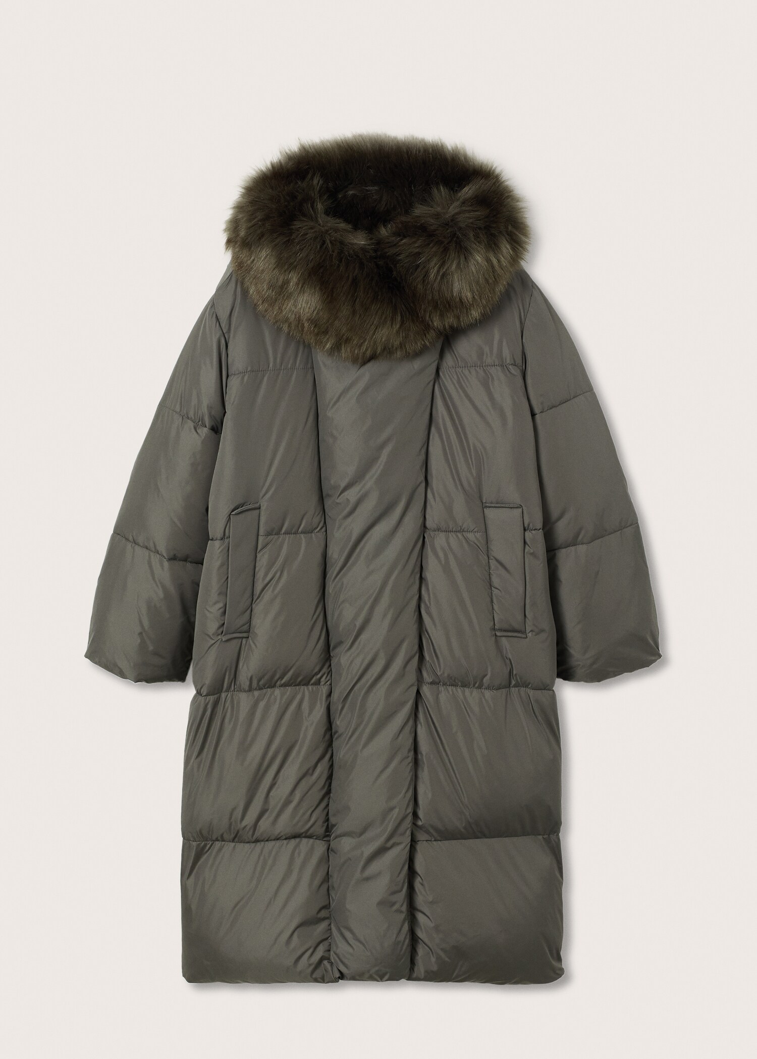 Anorak acolchado cuello pelo - Artículo sin modelo