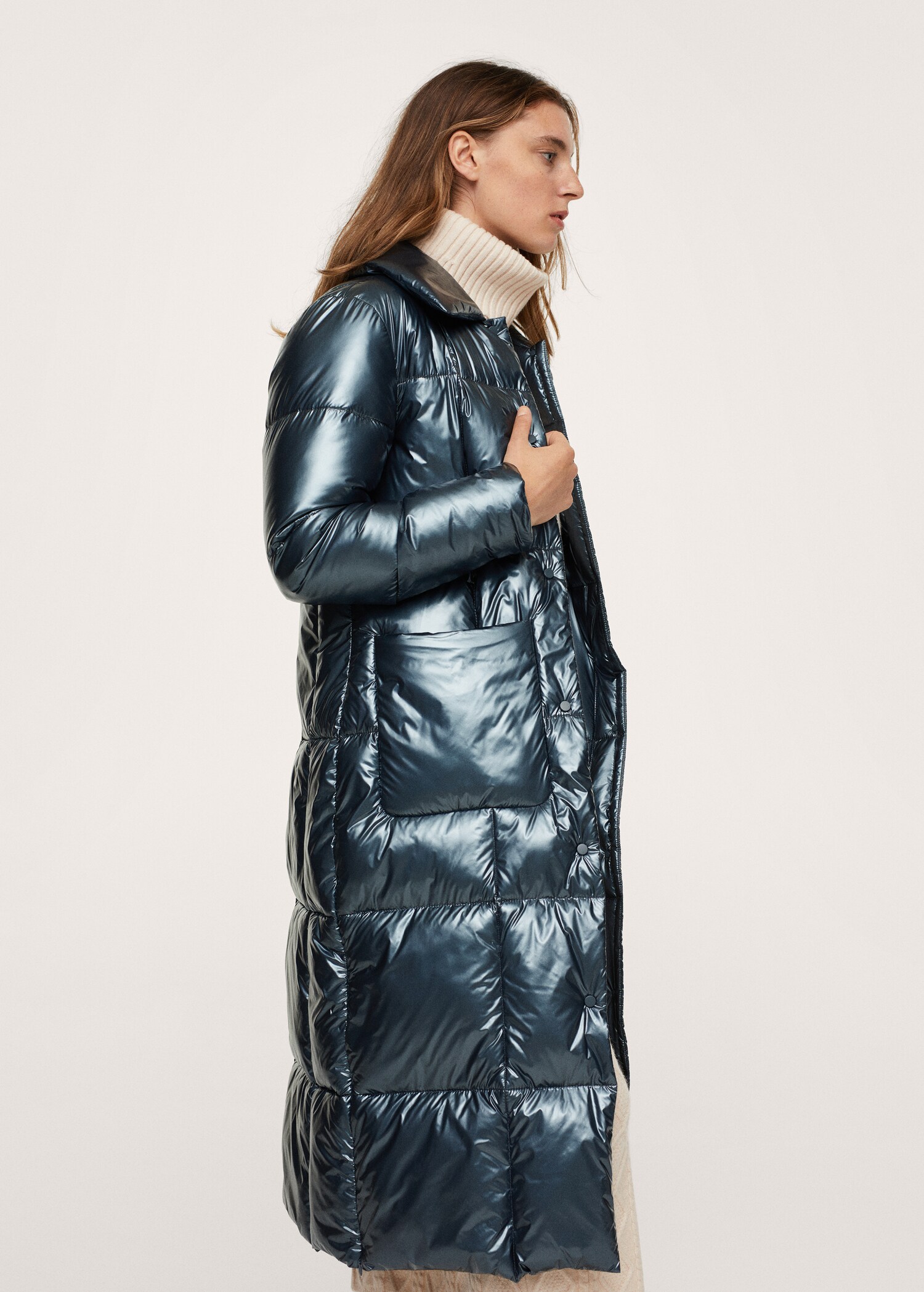 Prošívaný metalizovaný anorak - Detail zboží 1