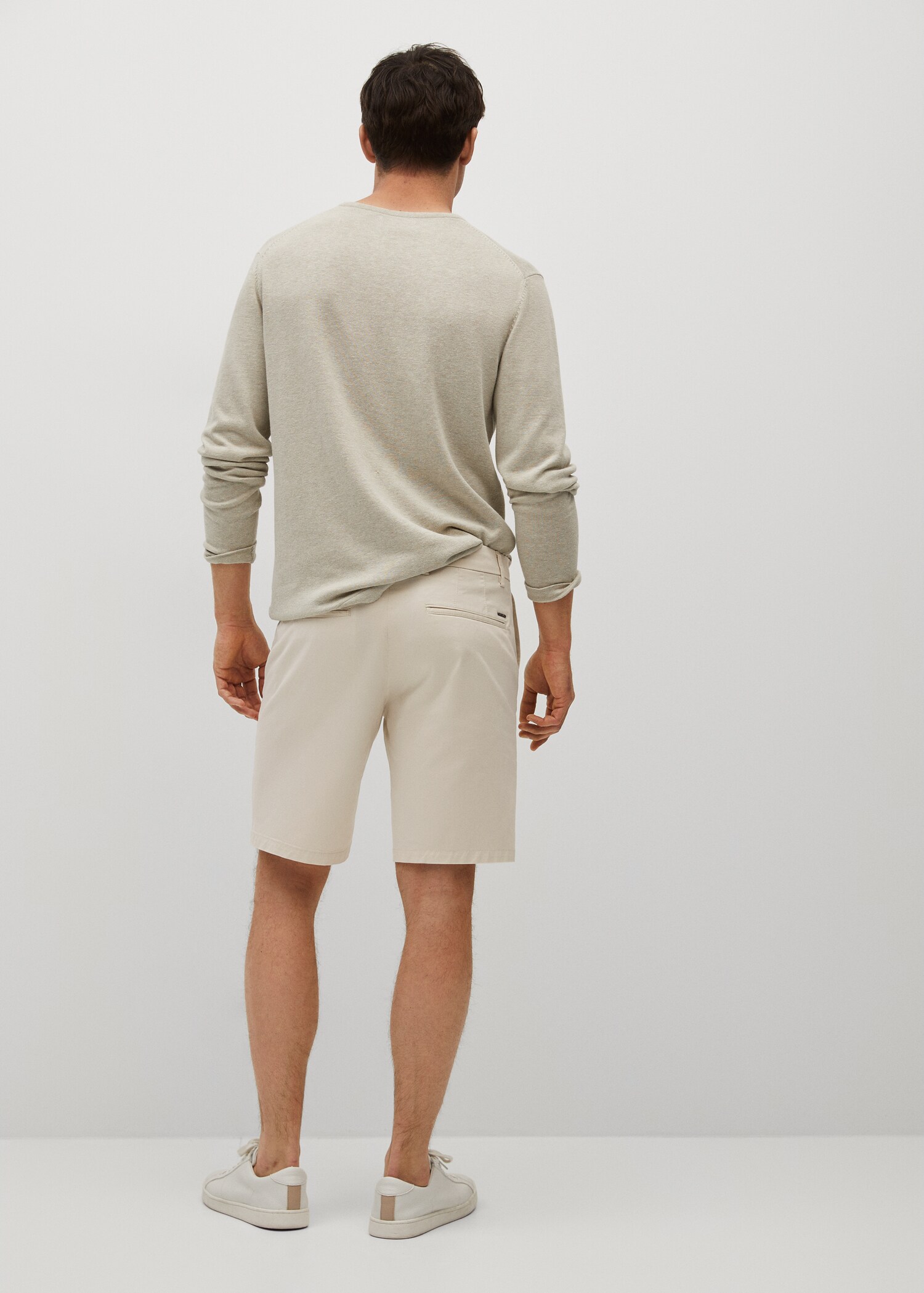 Bermudas slim fit chino algodón - Reverso del artículo