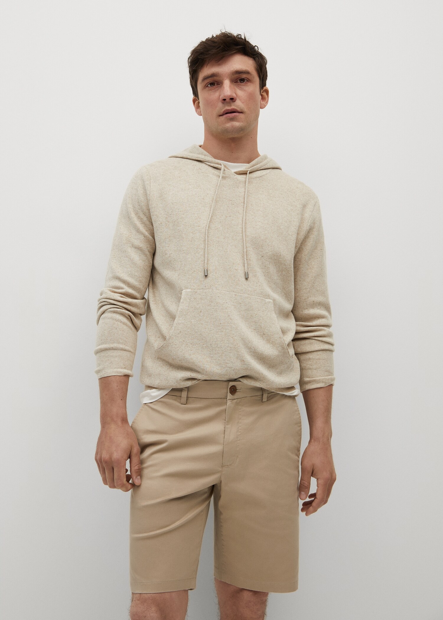 Bermudas slim fit chino algodón - Plano medio