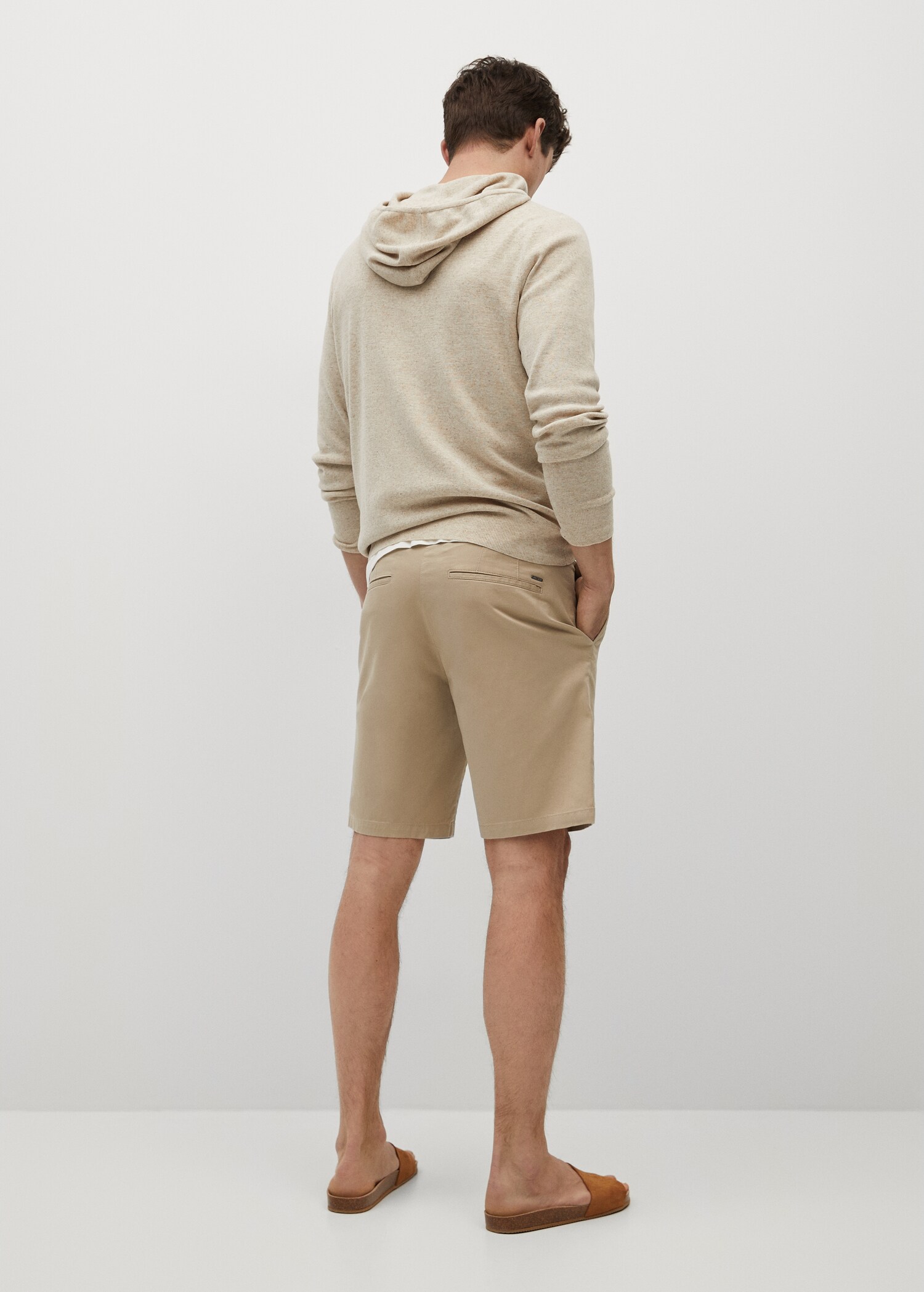Bermudas slim fit chino algodón - Reverso del artículo