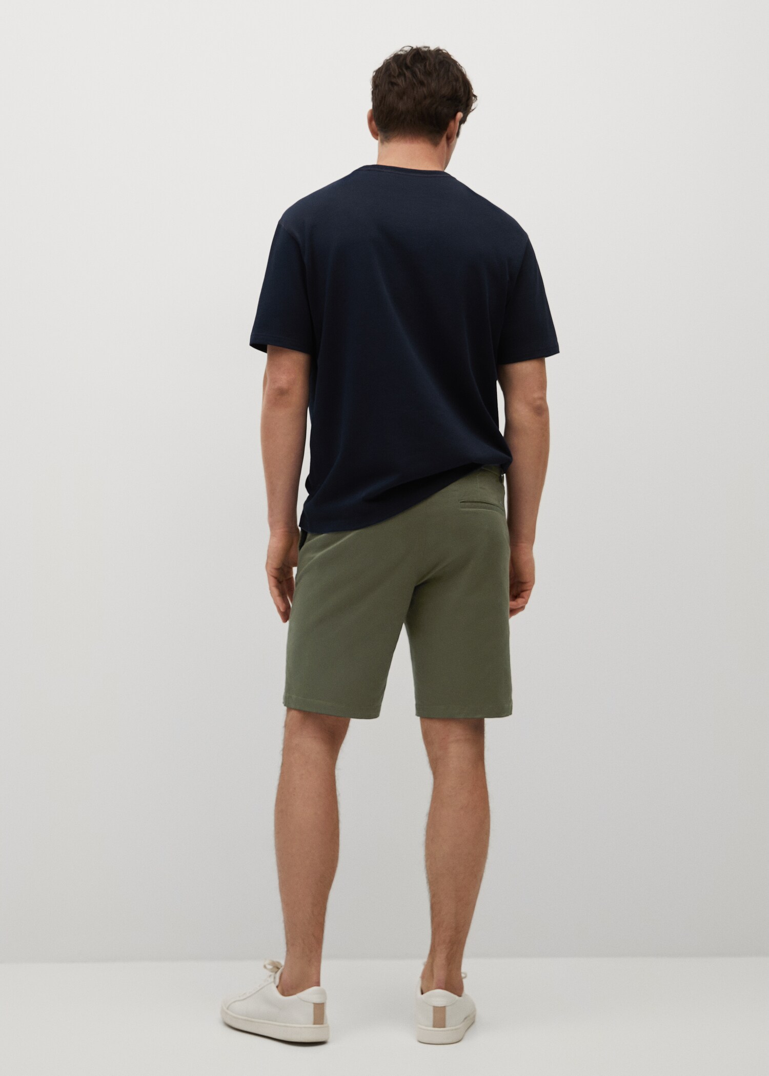 Bermudas slim fit chino algodón - Reverso del artículo