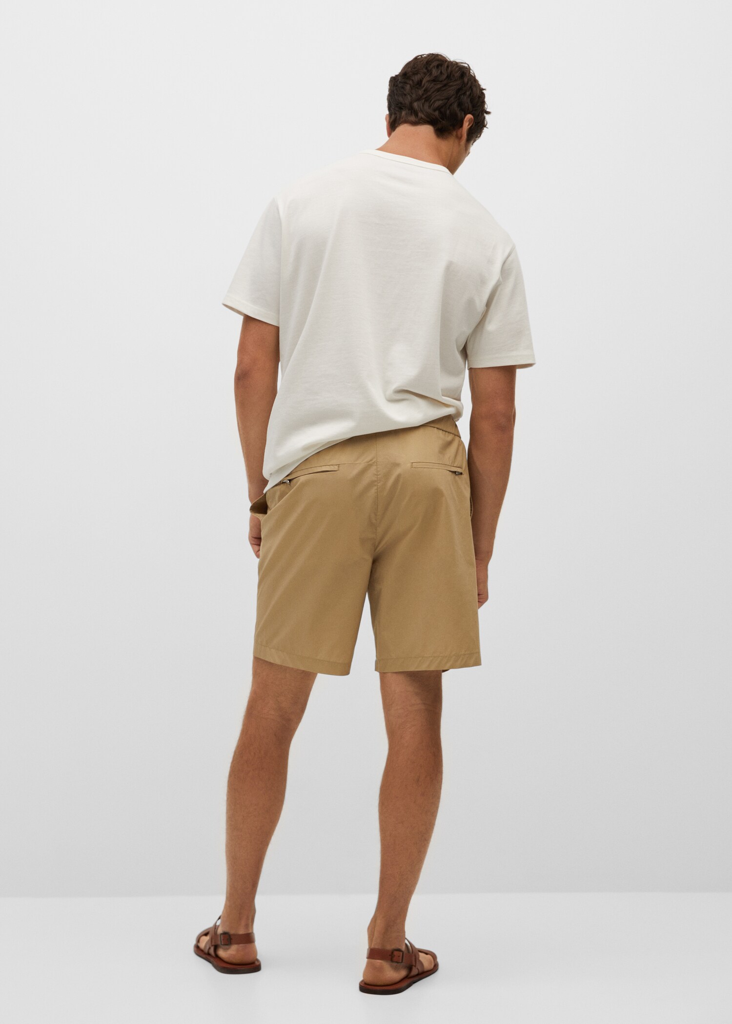 Bermudas jogger algodón - Reverso del artículo