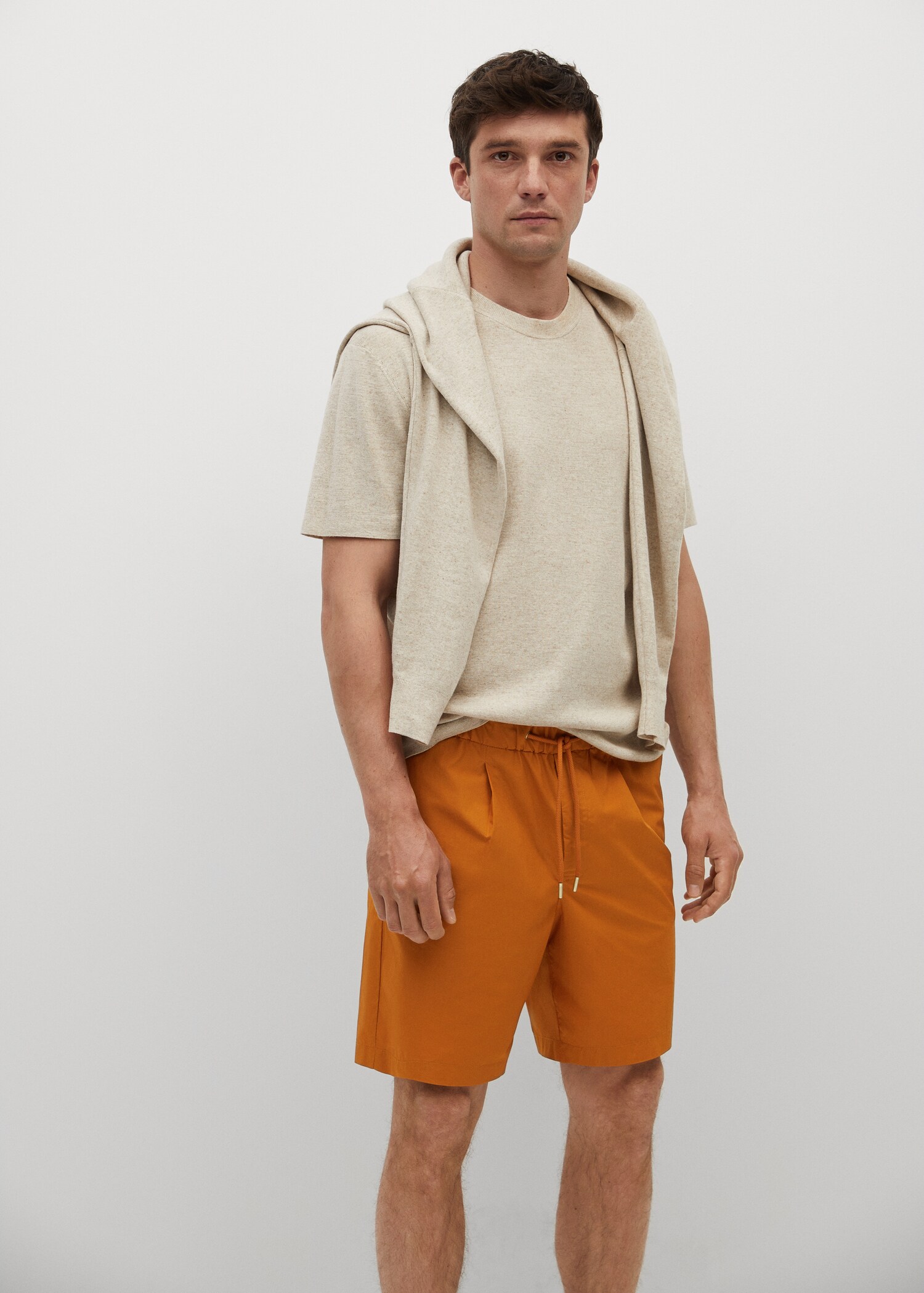 Bermudas jogger algodón - Plano medio