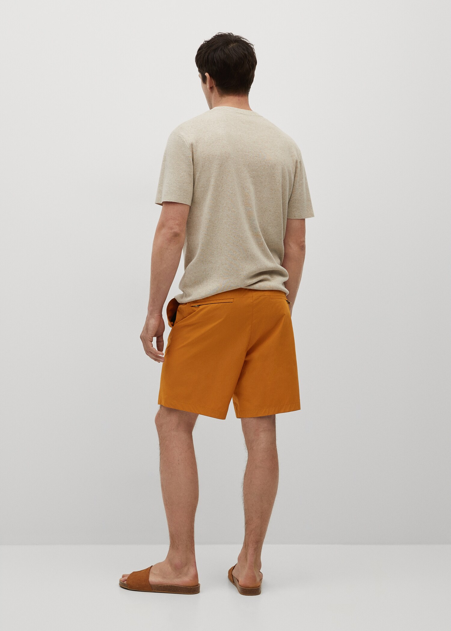 Bermudas jogger algodón - Reverso del artículo