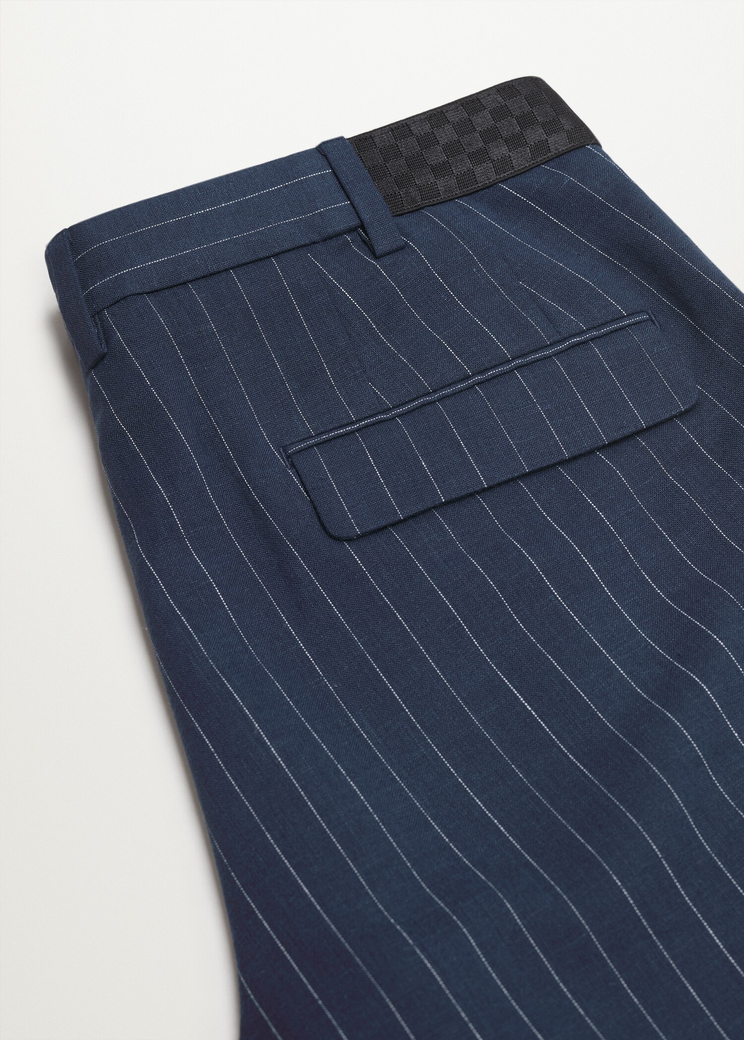 Pantalón lino slim fit rayas - Detalle del artículo 8