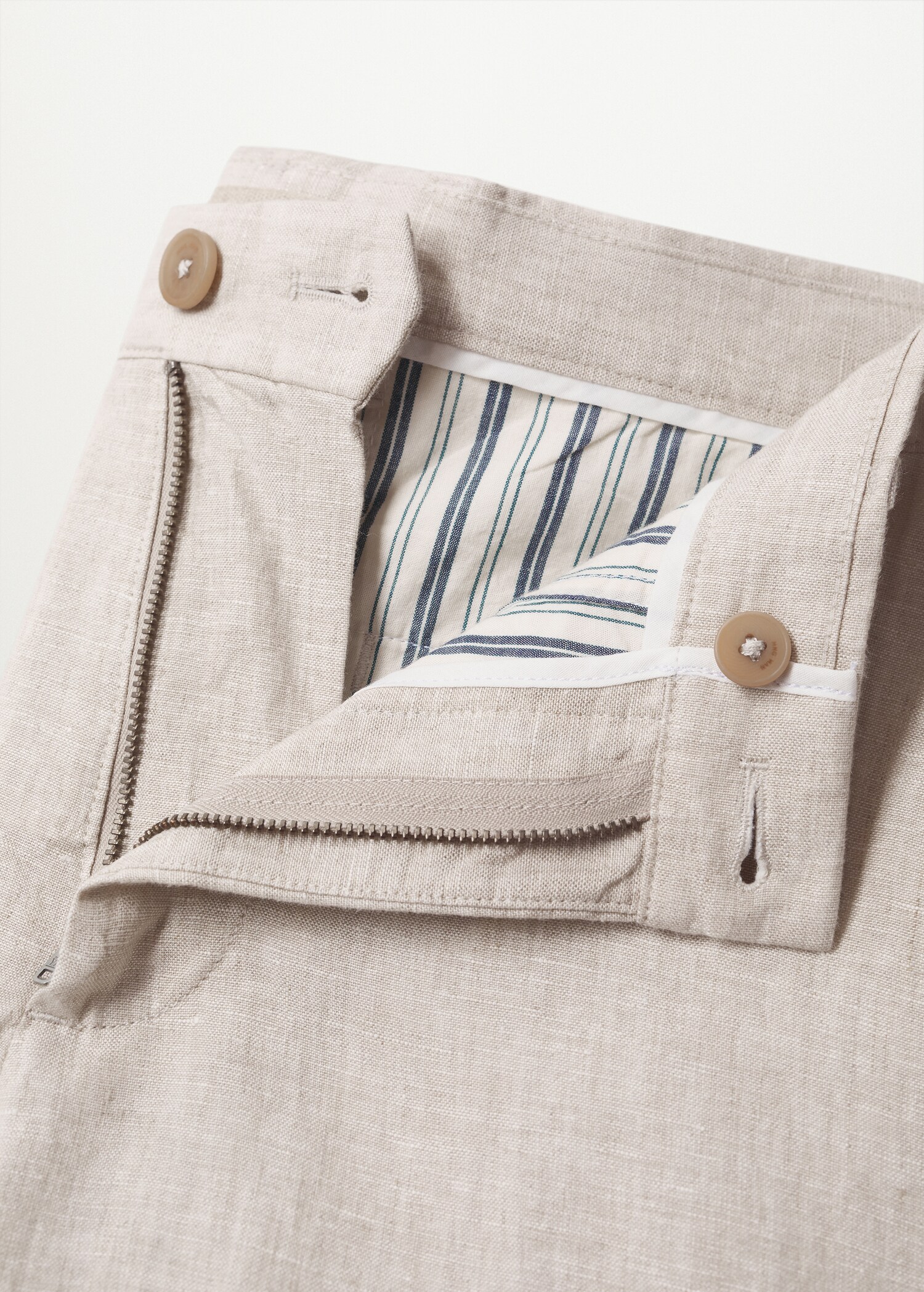 100% linen shorts - Details of the article 7
