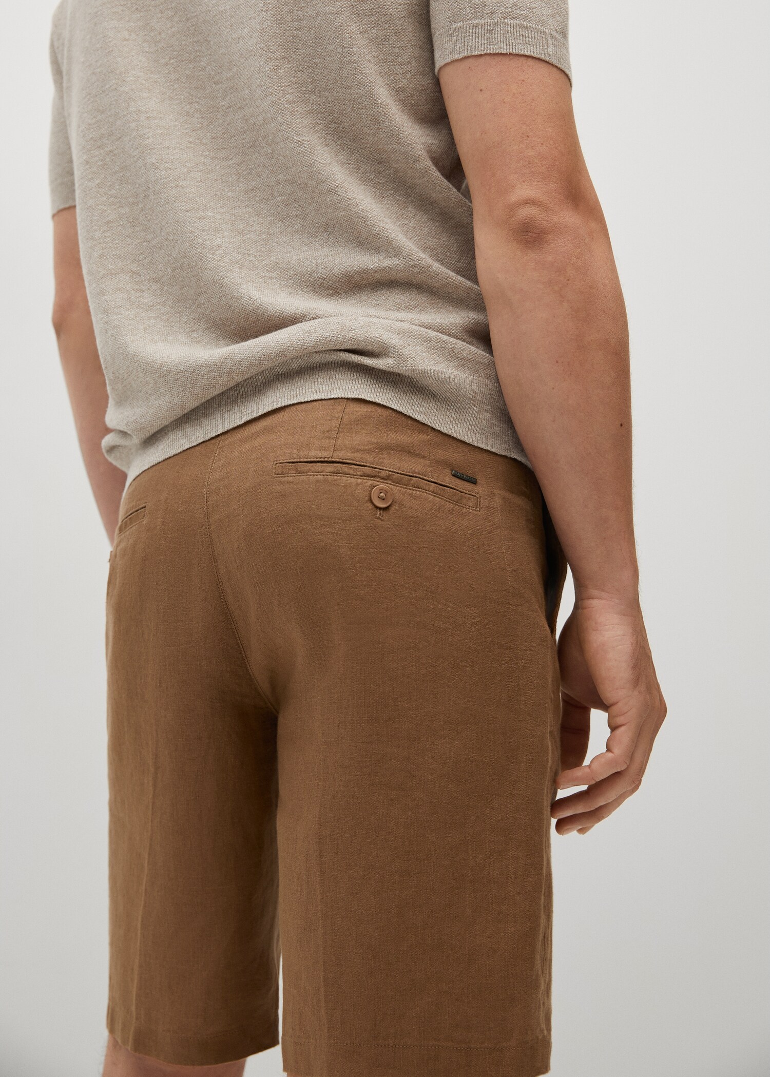 100% linen shorts - Details of the article 2