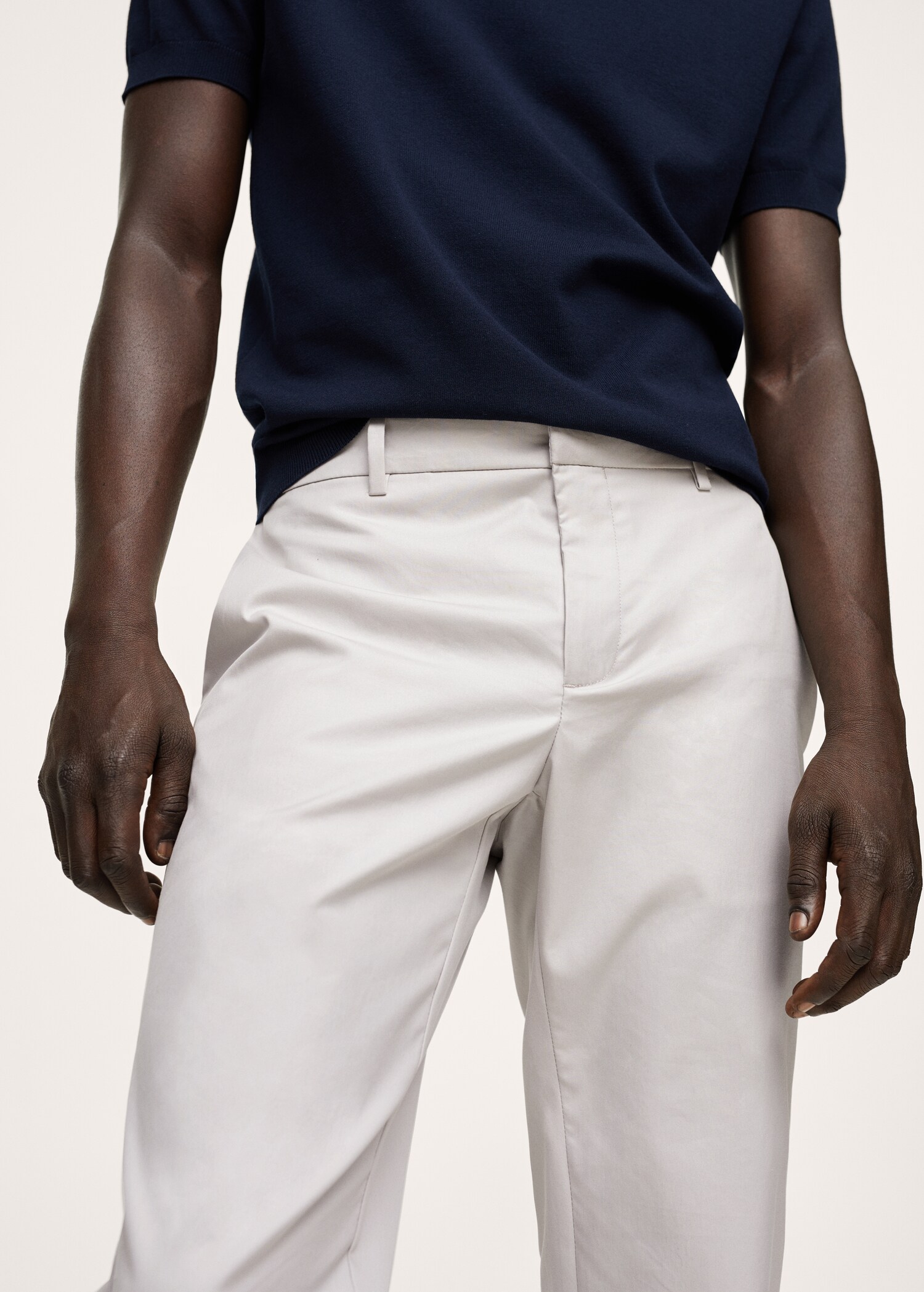 Kalhoty chino slim fit crop - Detail zboží 1