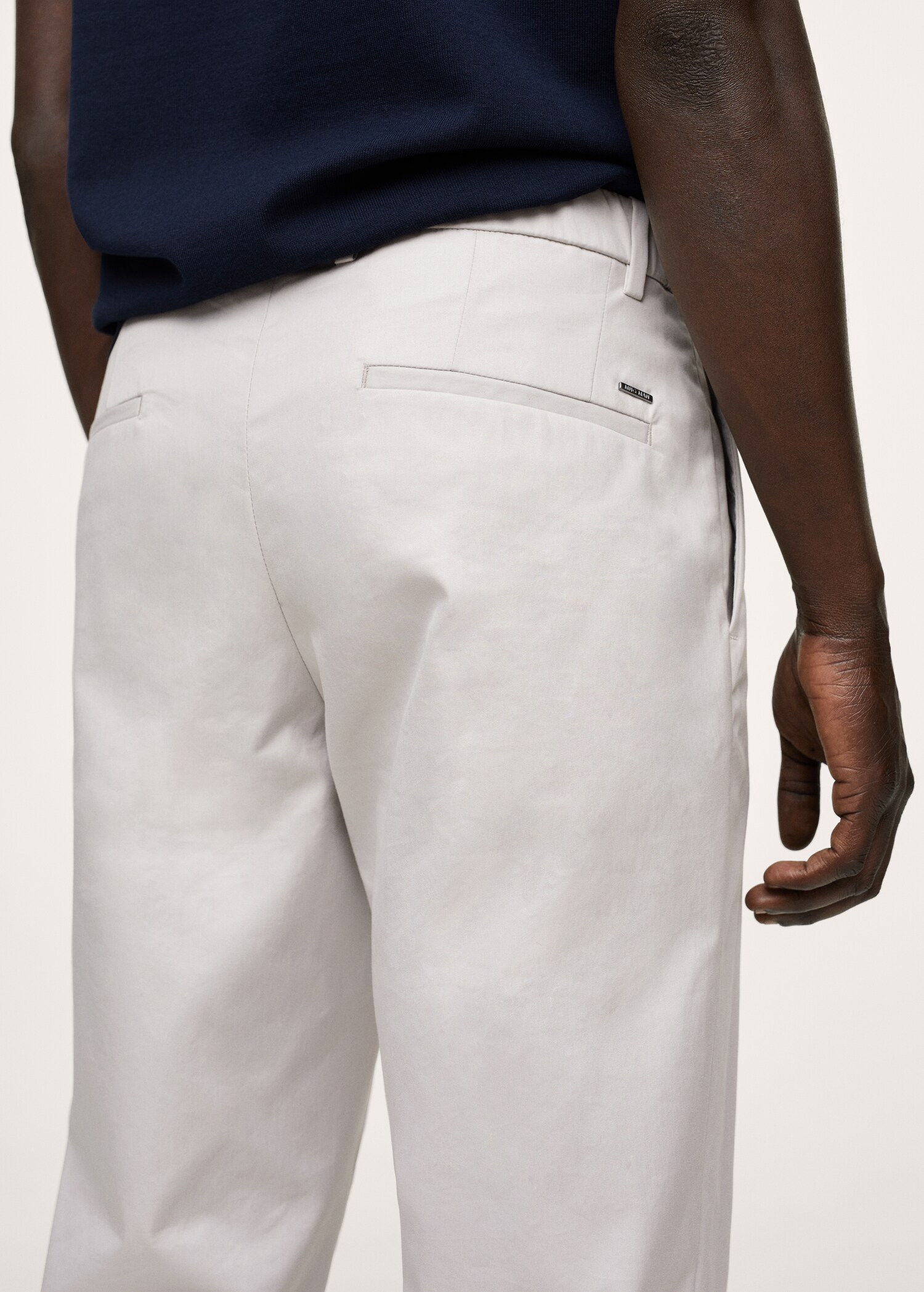 Kalhoty chino slim fit crop - Detail zboží 2